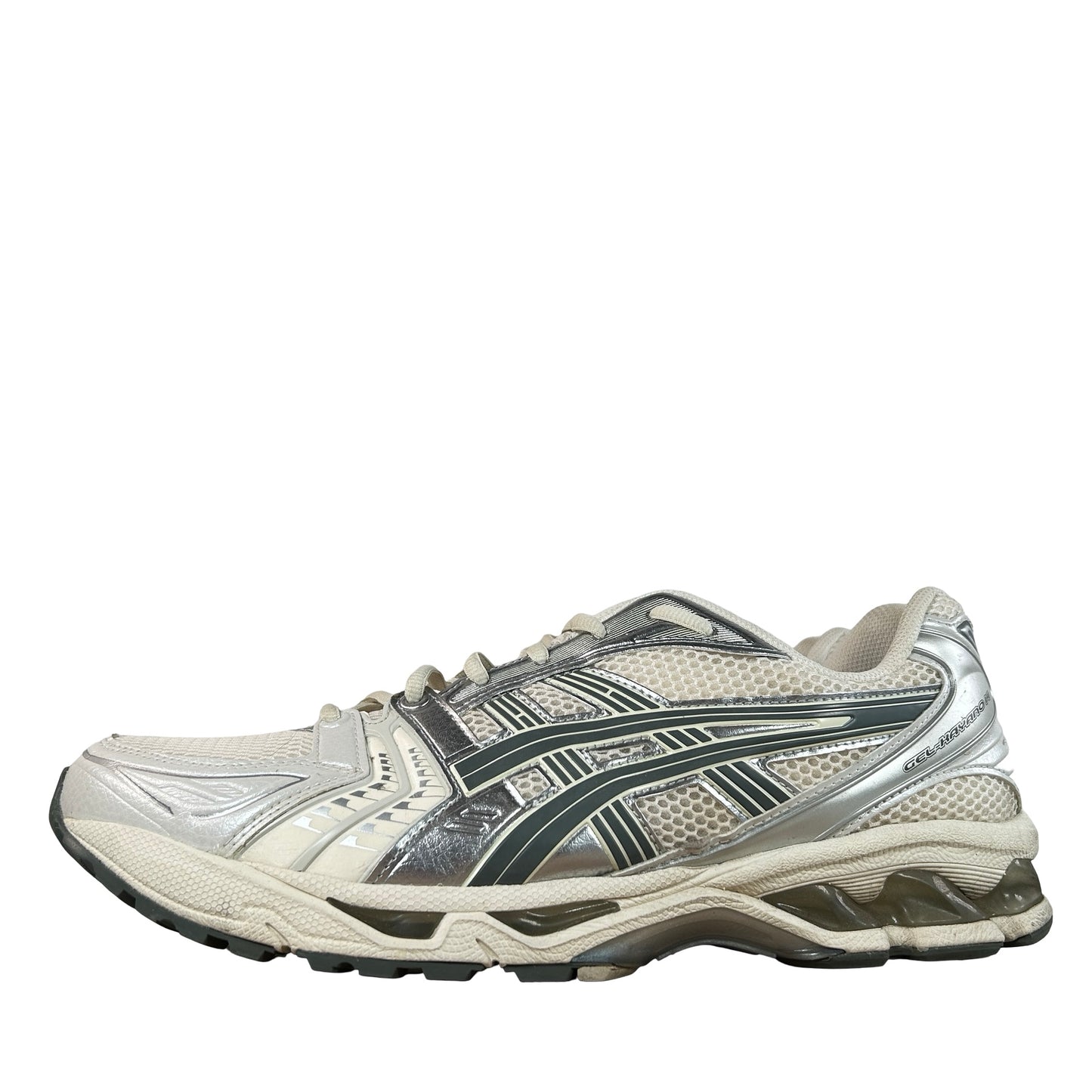 1201A019 200 ASICS Gel-Kayano 14 Birch Dark Pewter [USED] - 13 M (Used)