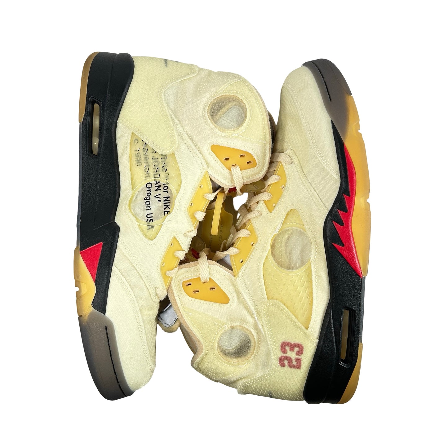 DH8565 100 Jordan 5 Off-White Sail [USED] - 13 M (Used4)