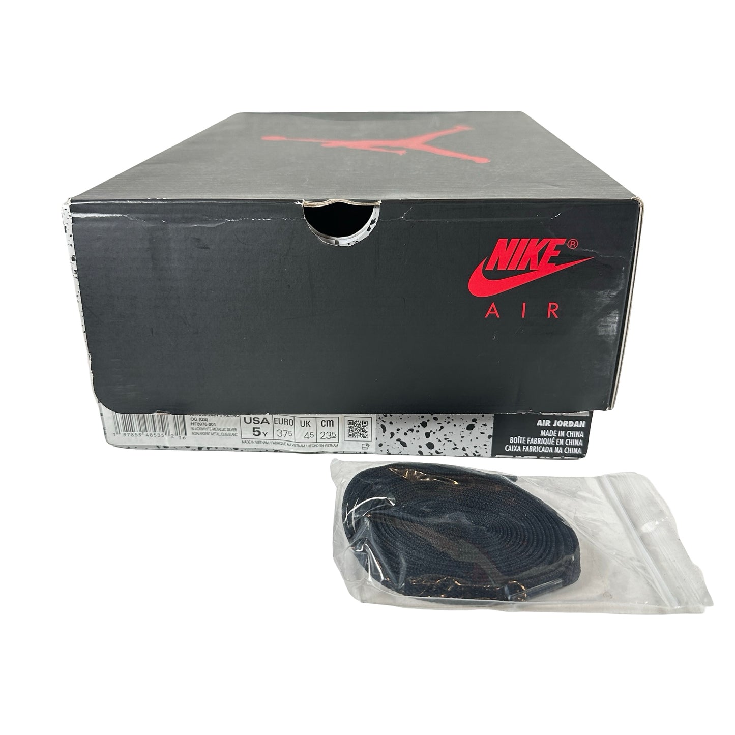 HF3976 001 Jordan 5 Retro OG Black Metallic Reimagined (GS) [USED] - 5 Y (Used)