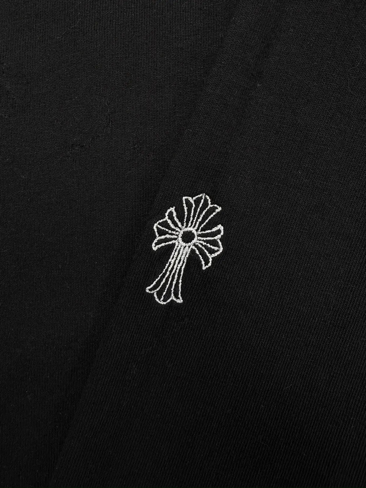 Chrome Hearts ‘Why Not’ Cross Embroidered Front Pocket Long Sleeve