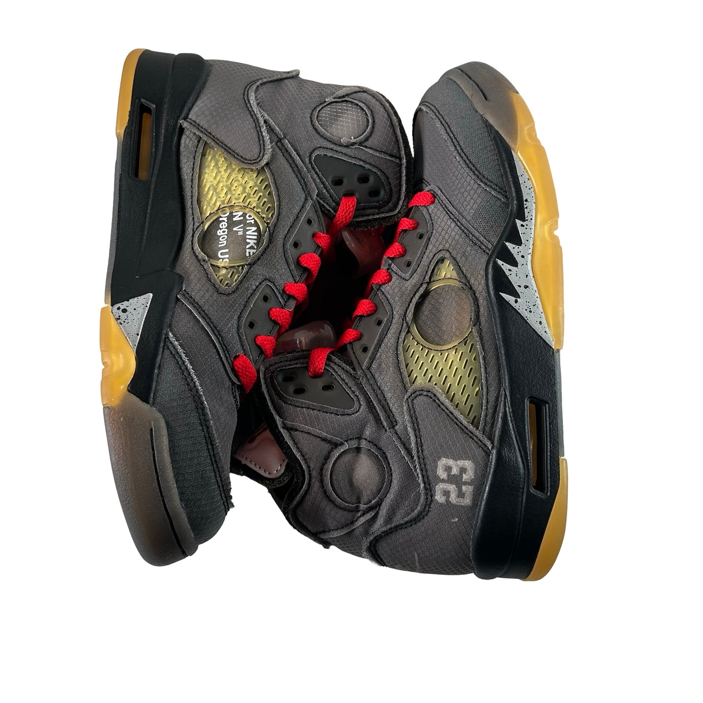 CT8480 001 Jordan 5 Off-White Black [USED] - 7.5 M (Used5)