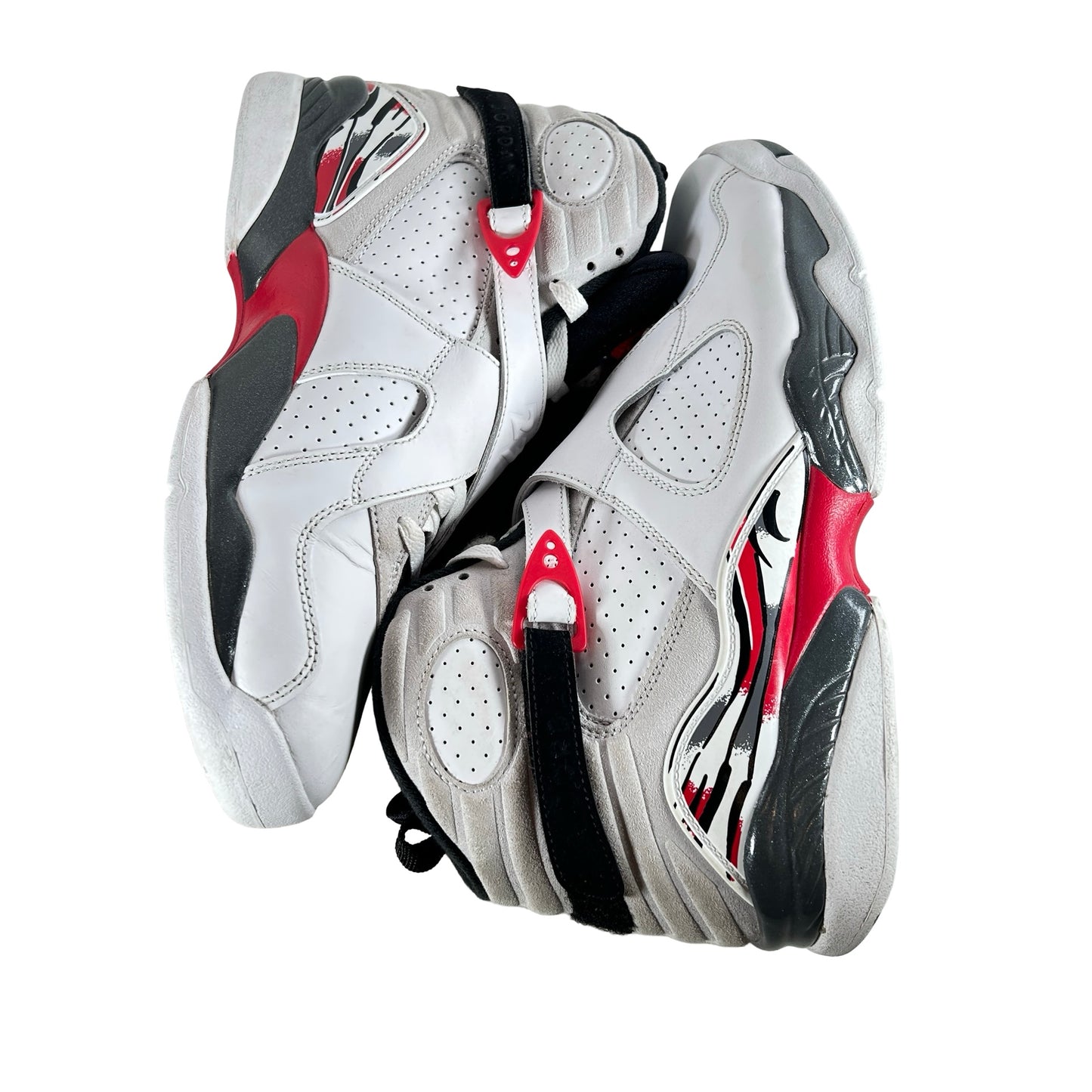 305381 100 Jordan 8 Retro White True Red (2025) [USED] - 10.5 M (Used6)