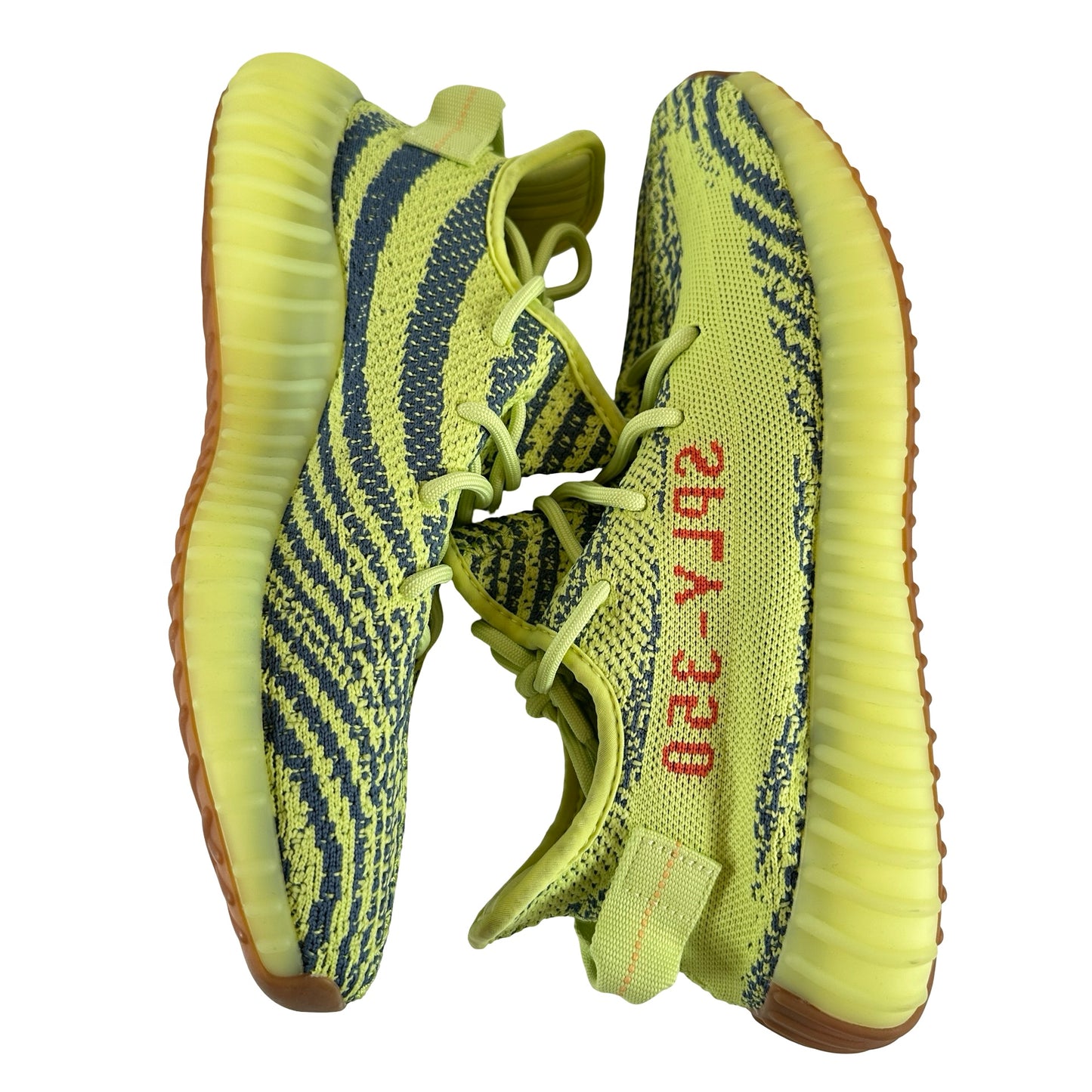 B37572 adidas Yeezy Boost 350 V2 Semi Frozen Yellow [USED] - 9 M (Used) (Replace Box)