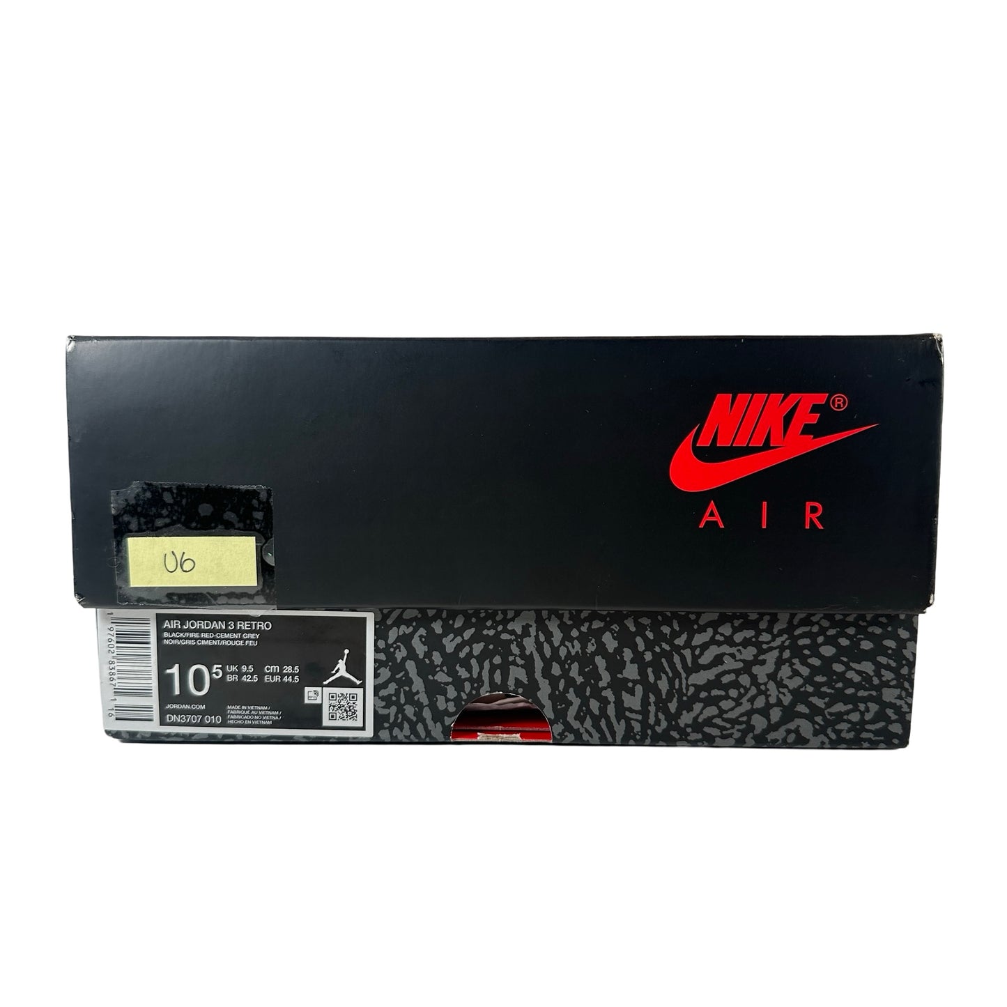 DN3707 010 Jordan 3 Retro Black Cement Reimagined (2024) [USED] - 10.5 M (Used6)