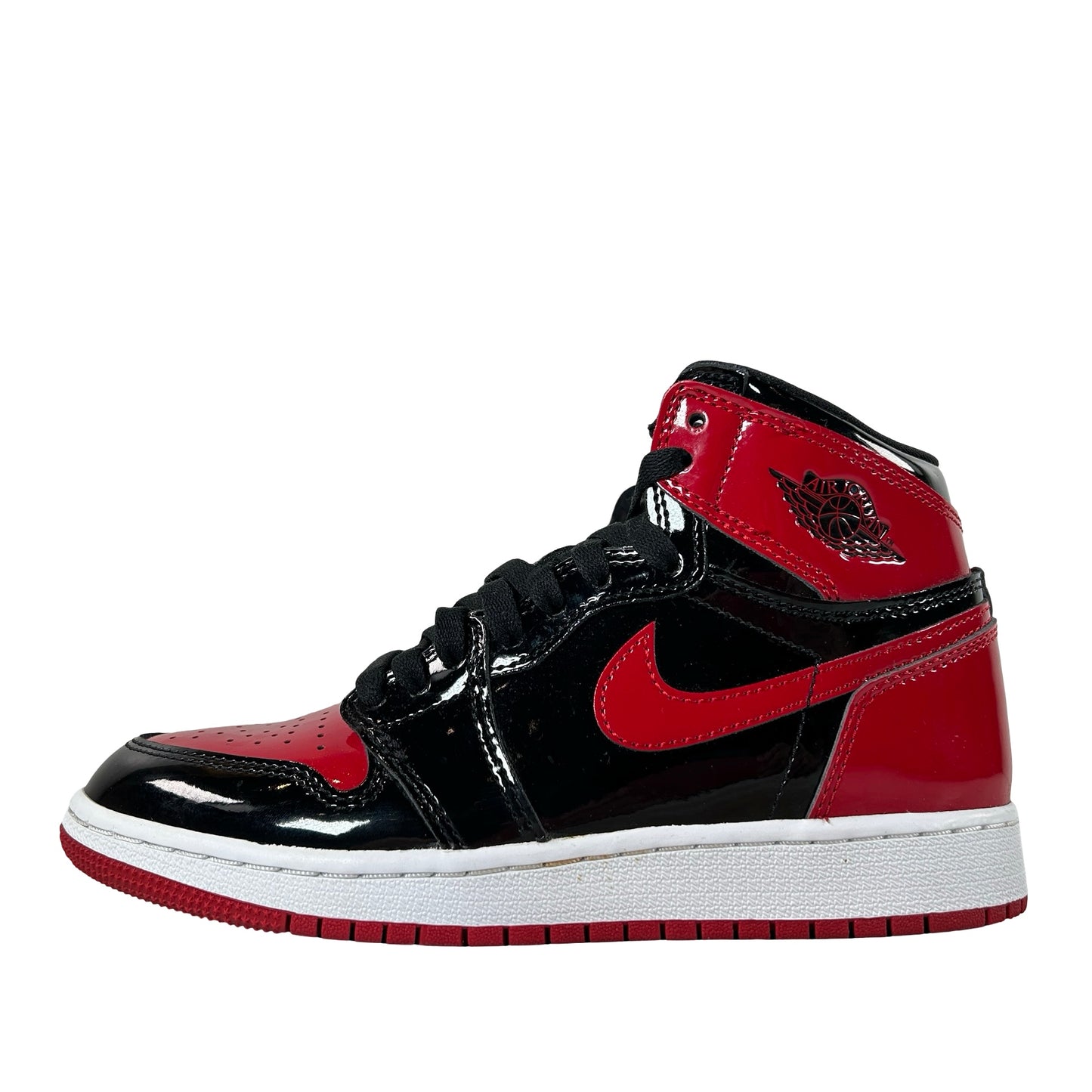 575441 063 Jordan 1 Retro High OG Patent Bred (GS) [USED] - 4.5 Y (Used3)