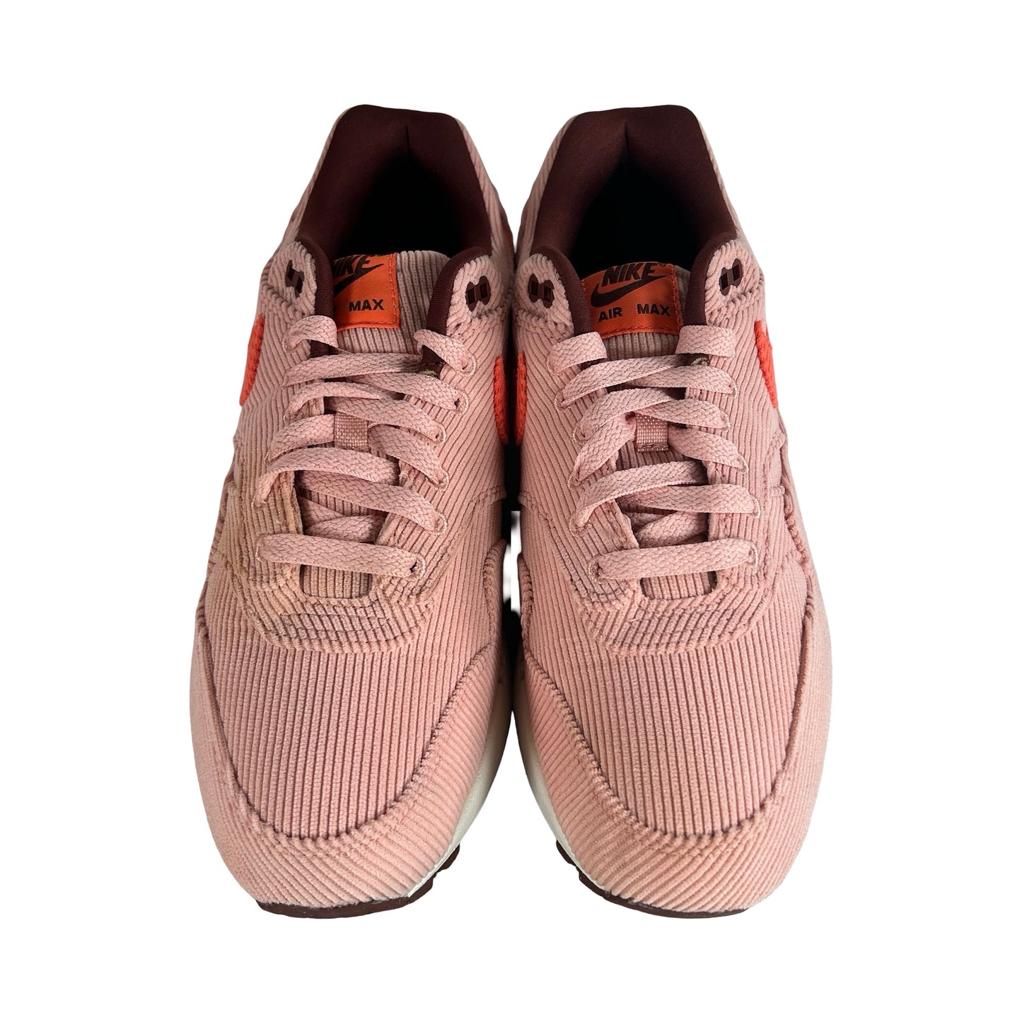 FB8915 600 Nike Air Max 1 PRM Corduroy Coral Stardust [USED] - 9.5 M (Used)
