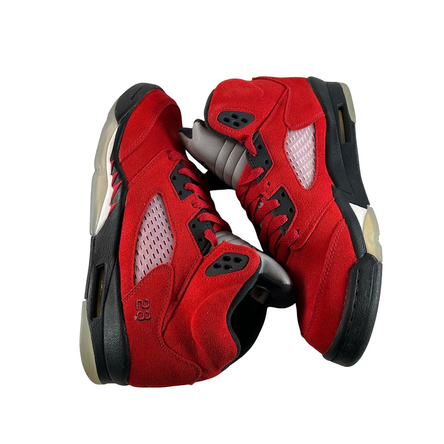 440888 600 Jordan 5 Retro Raging Bull Red (2021) (GS) [USED] - 7 Y (Used)