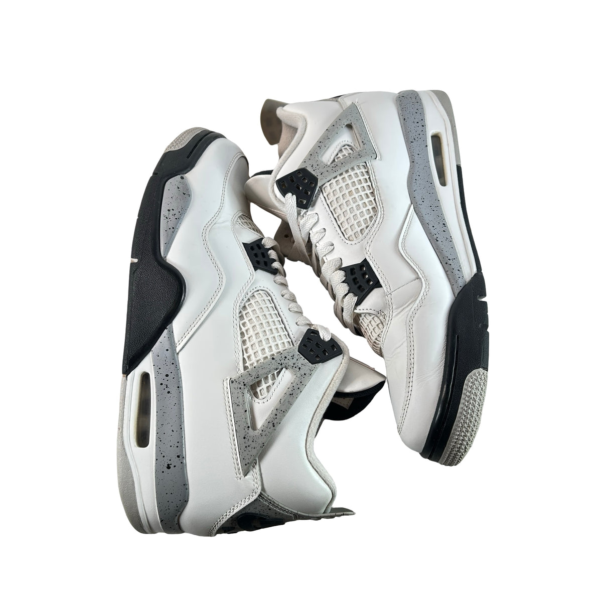 FV5029 100 Jordan 4 Retro White Cement (2025) [USED] - 9.5 M (Used2) (No Box2)