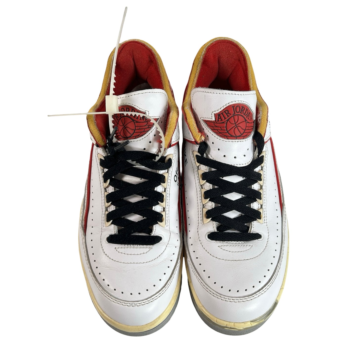 DJ4375 106 Jordan 2 Retro Low SP Off-White White Red [USED] - 9 M (Used3)