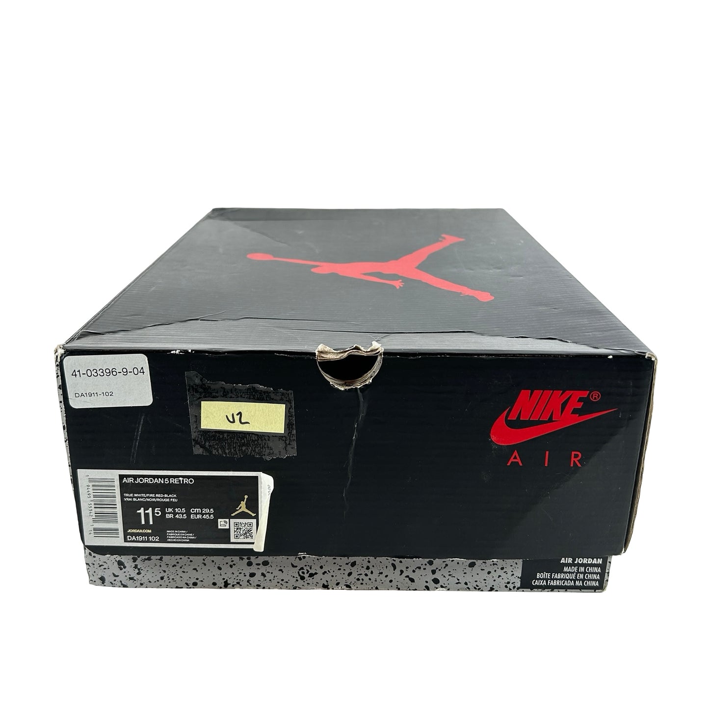 DA1911 102 Jordan 5 Retro Fire Red Silver Tongue (2020) [USED] - 11.5 M (Used2)
