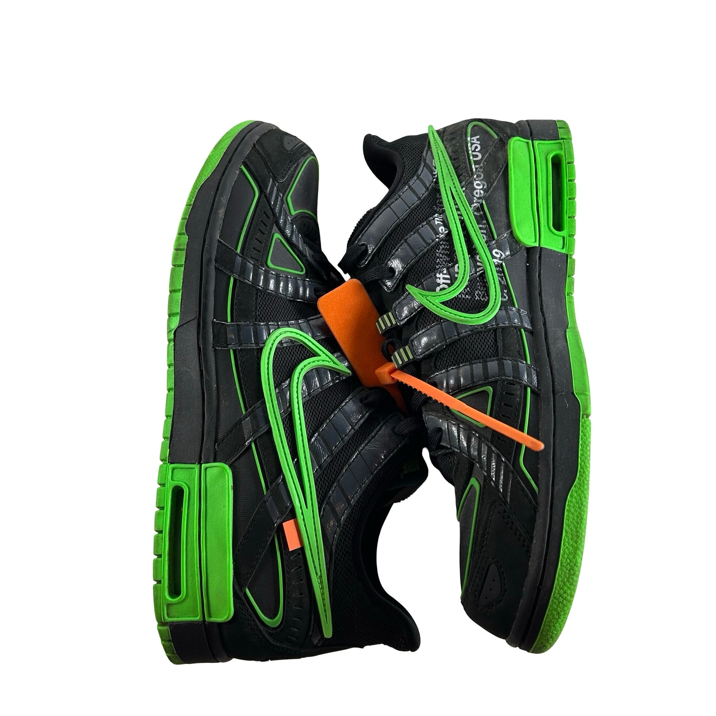 CU6015 001 Nike Air Rubber Dunk Off-White Green Strike [USED] - 13 M (Used2) (No Box2)