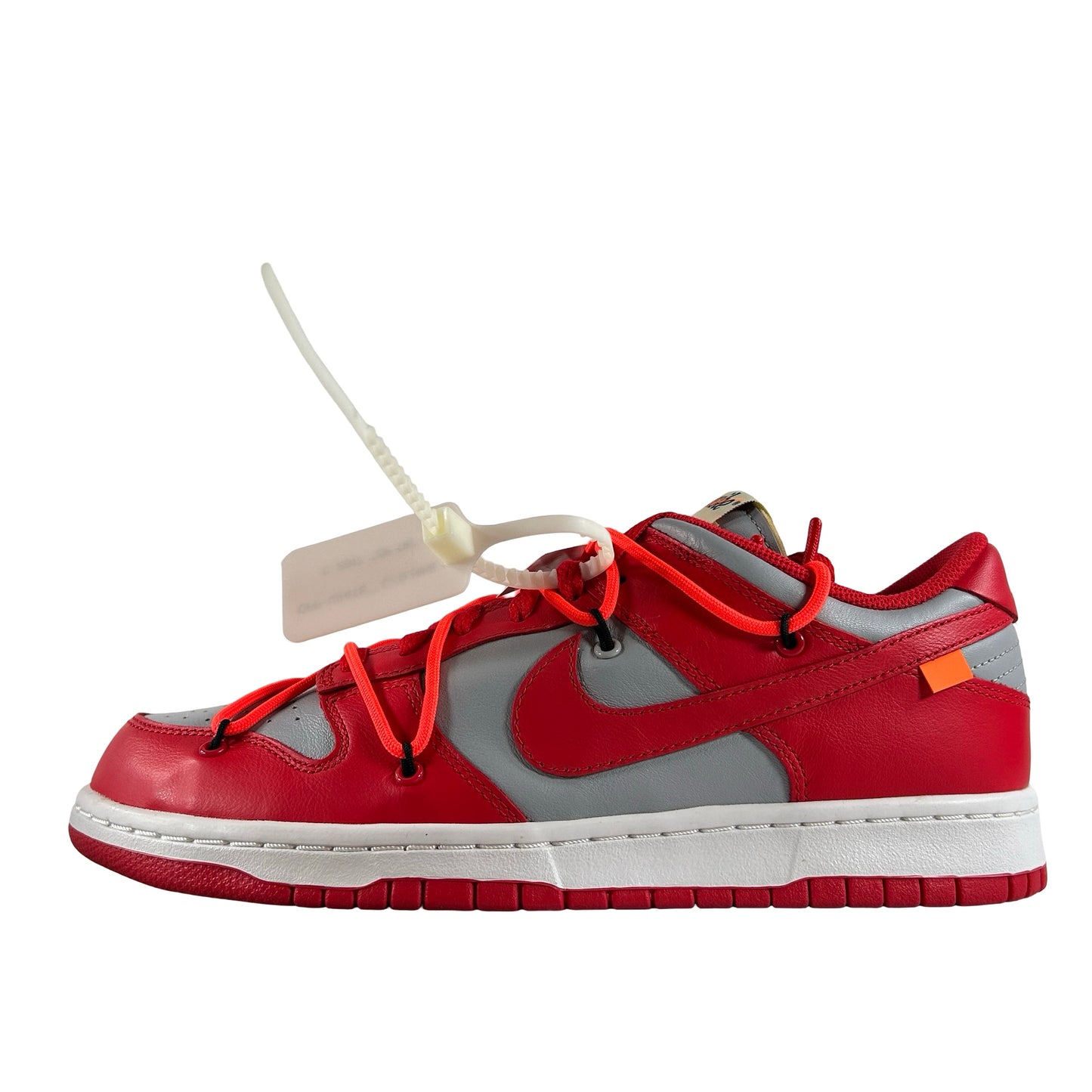 CT0856 600 Nike Dunk Low Off-White University Red [USED] - 10 M (VNDS2)