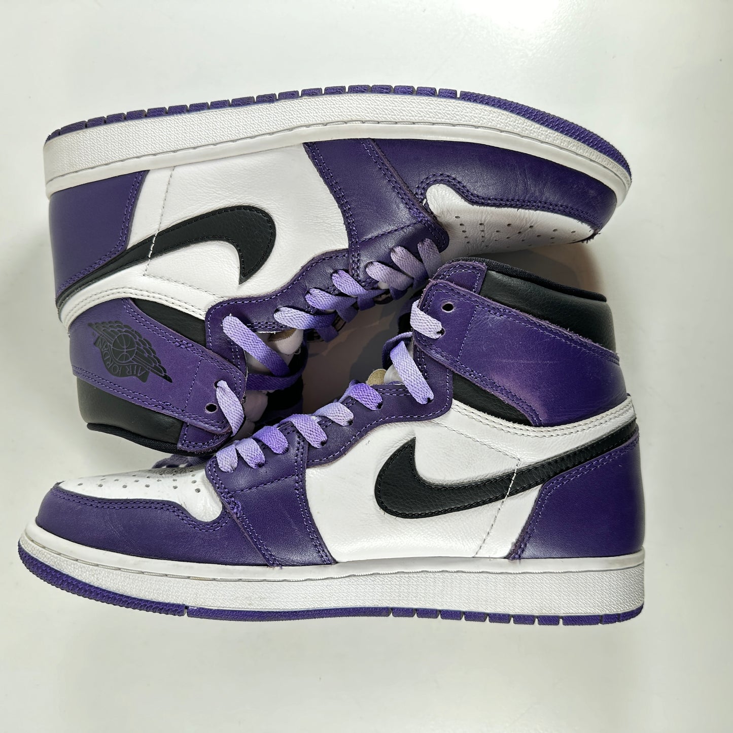 555088 500 Jordan 1 Court Purple [USED] - 9 M (Used) (Replace Box)