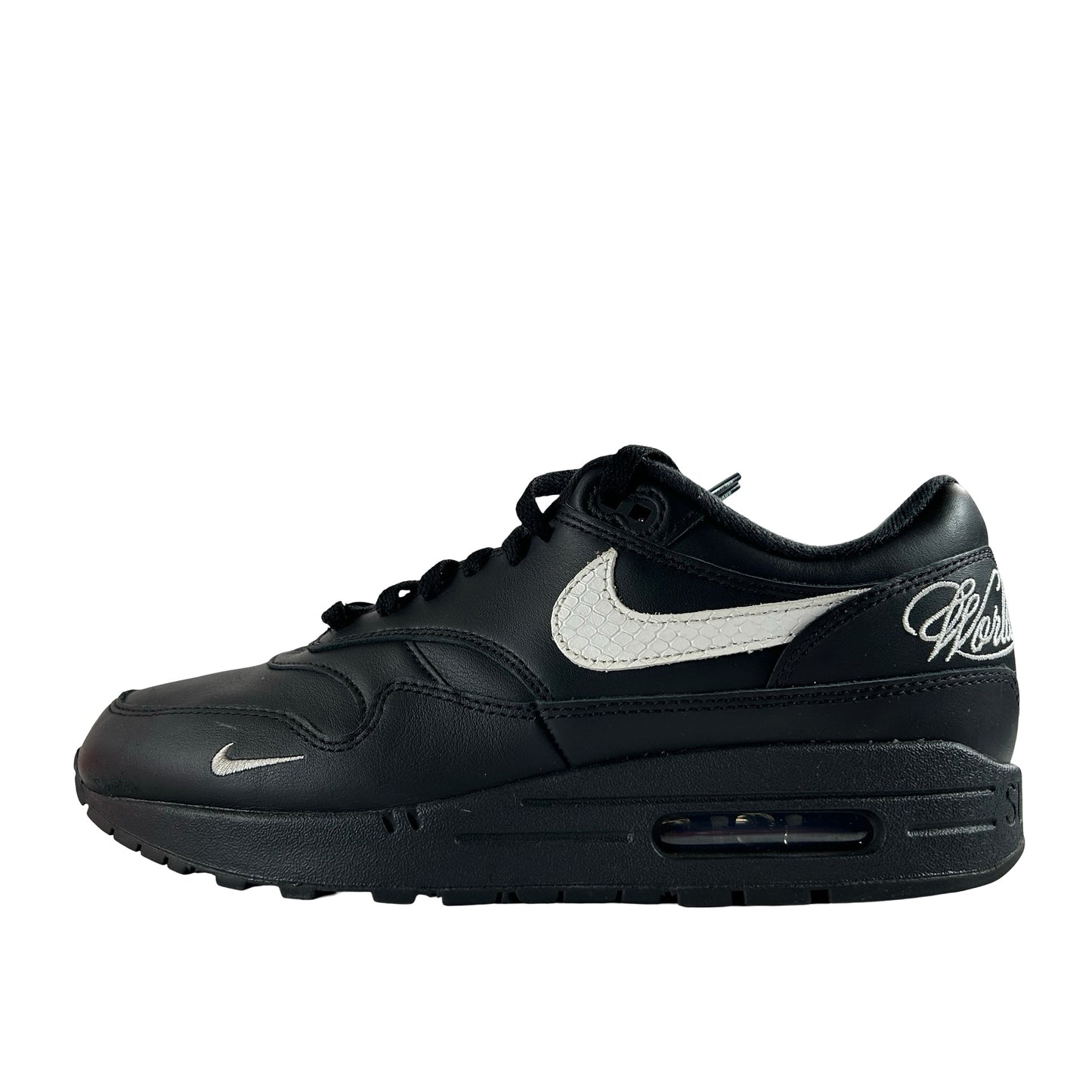 HF8813 001 Nike Air Max 1 '87 SP Supreme Black White [USED] - 9 M (Used) (Replace Box) (No Insoles)