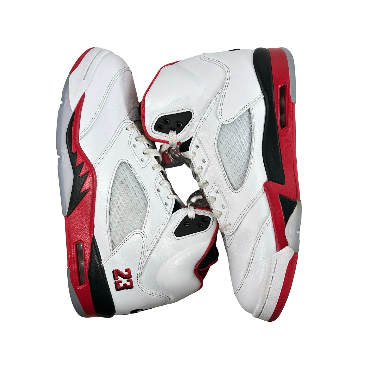 HQ7978 101 Jordan 5 Retro Fire Red Black Tongue (2025) [USED] - 10.5 M (Used)
