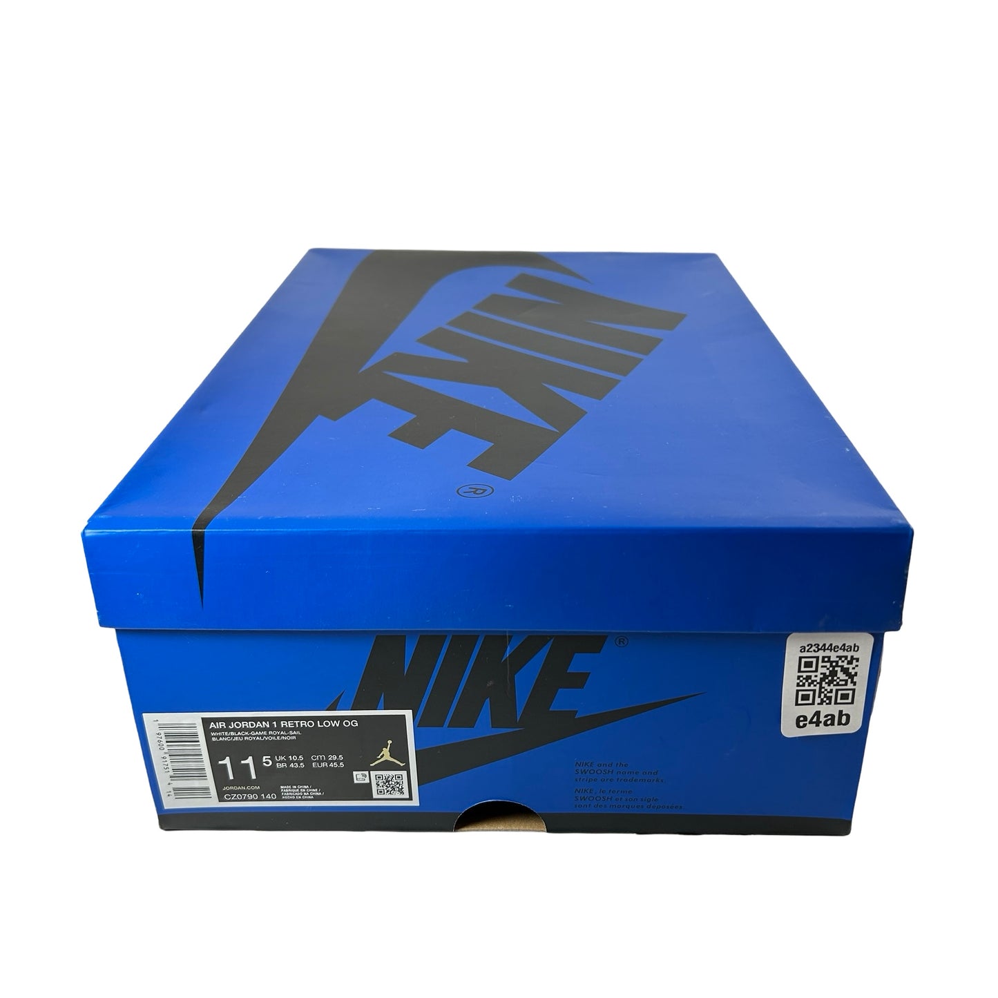 CZ0790 140 Jordan 1 Retro Low OG Game Royal [USED] - 11.5 M (Used)