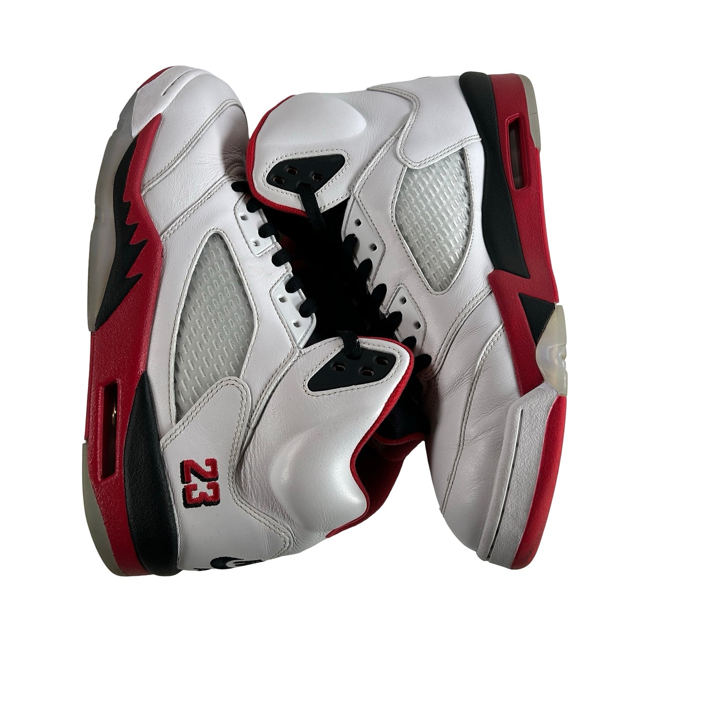 HQ7978 101 Jordan 5 Retro Fire Red Black Tongue (2025) [USED] - 12 M (Used) (Replace Box)