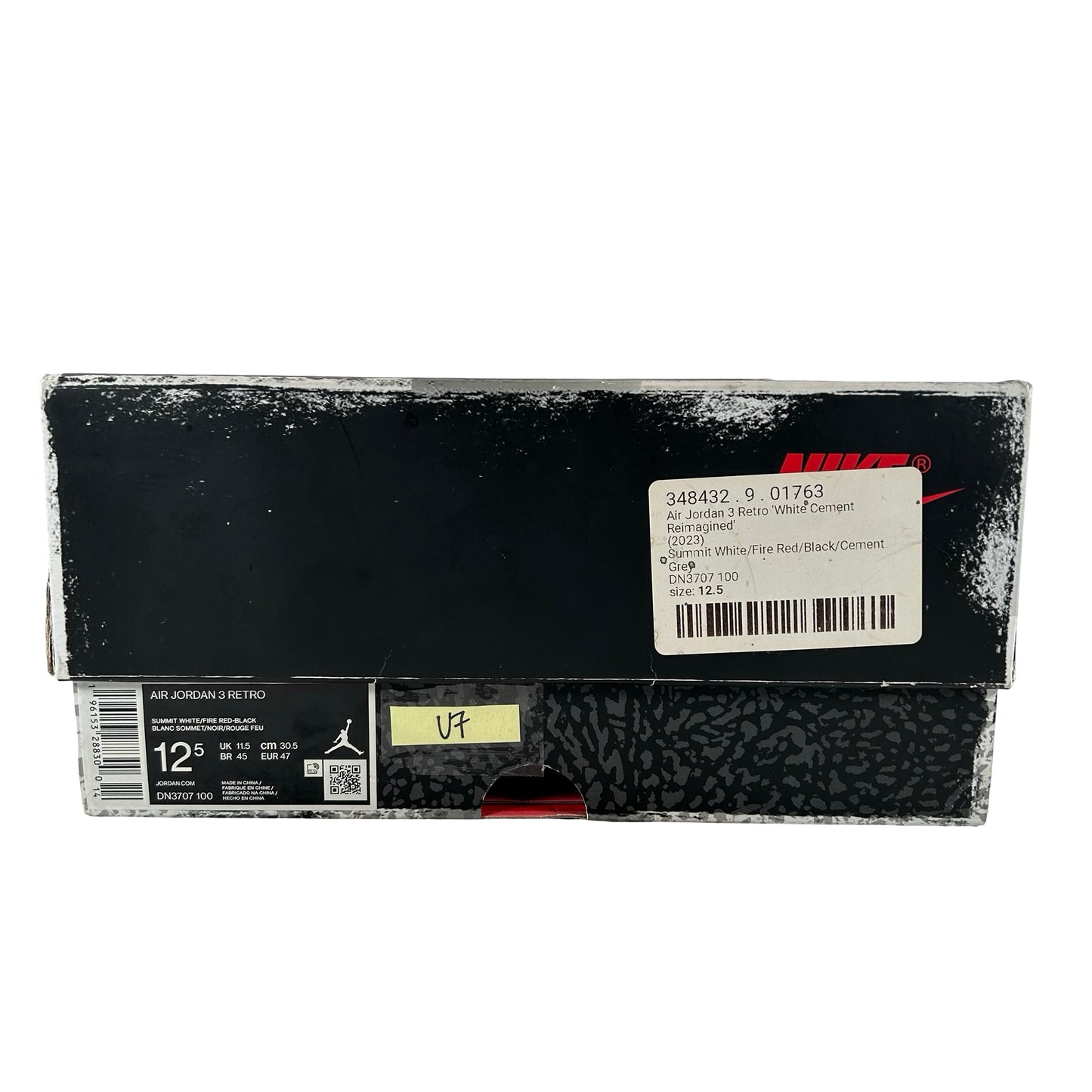 DN3707 100 Jordan 3 Retro White Cement Reimagined [USED] - 12.5 M (Used7)