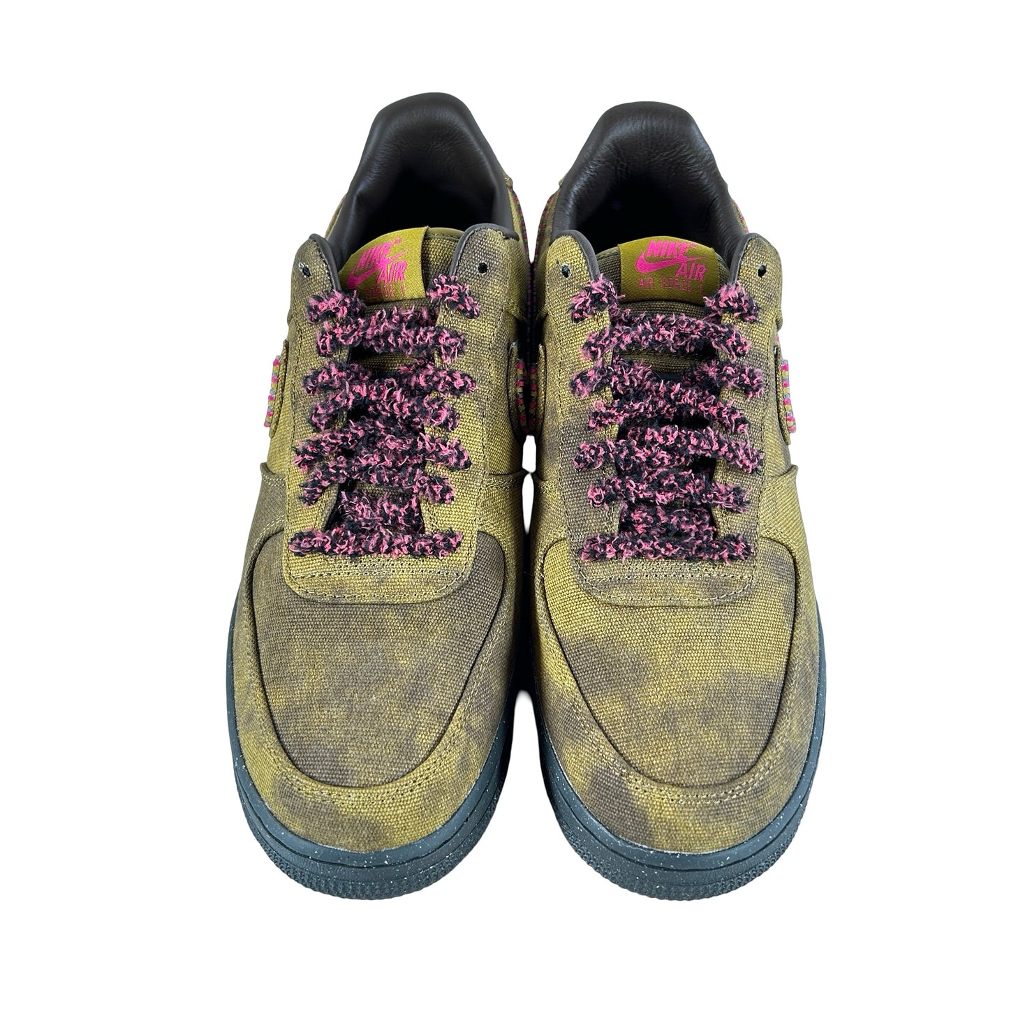 IO4474 300 Nike Air Force 1 Low '07 QS Boucle Desert Moss Fierce Pink [USED] - 9.5 M (Used)