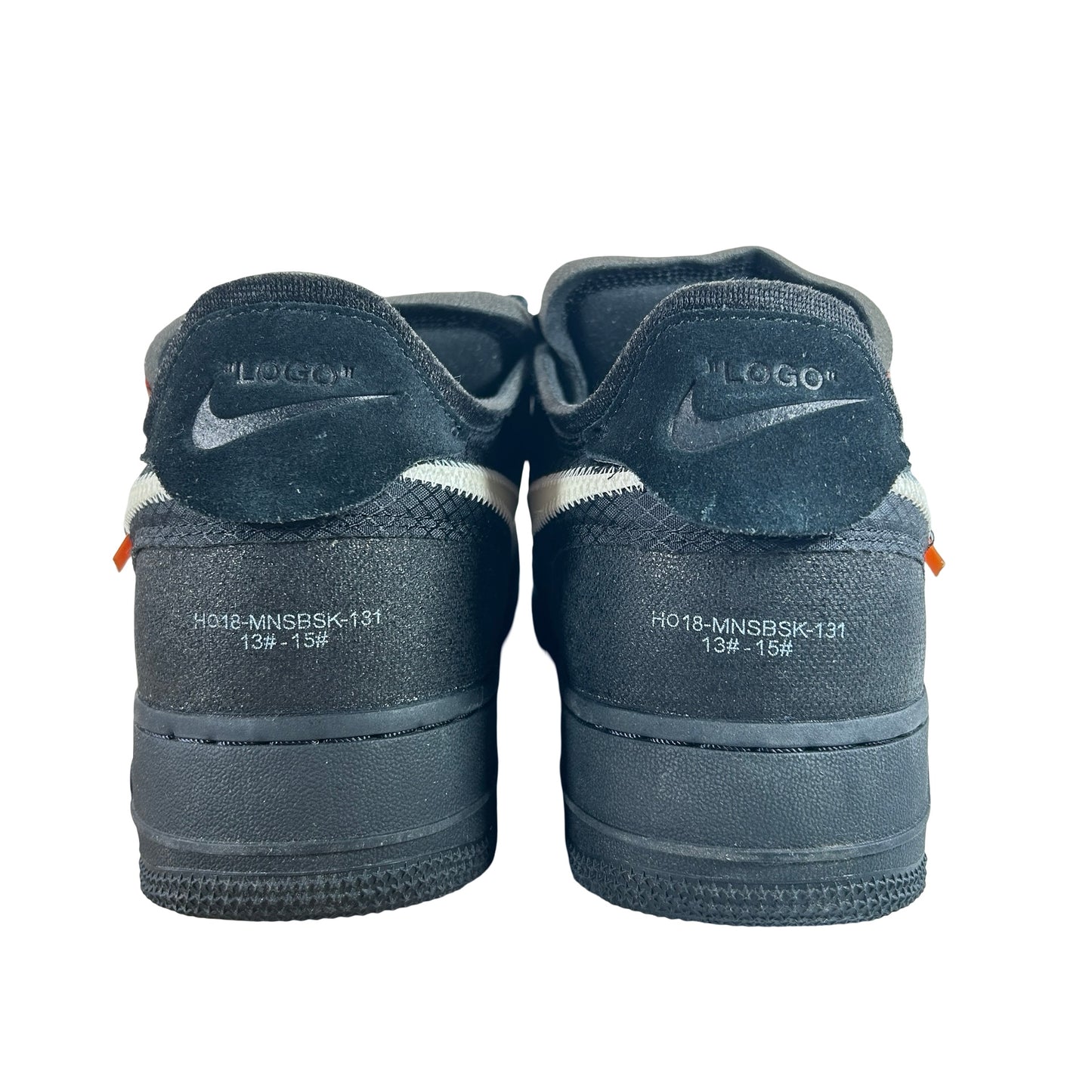 AO4606 001 Nike Air Force 1 Low Off-White Black White - 13 M (Swooshes Slightly Yellowing) (Damaged Box)