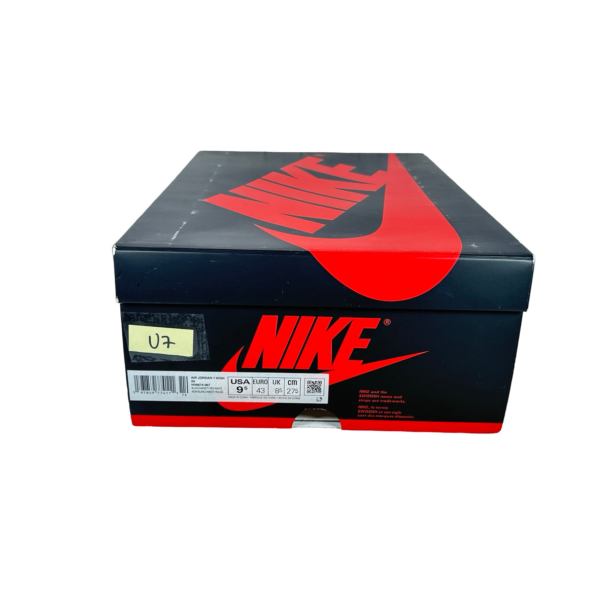 HV6674 067 Jordan 1 Retro High '85 OG Bred (2025) [USED] - 9.5 M (Used7)