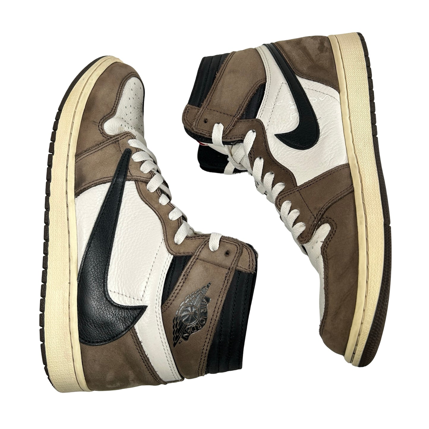 CD4487 100 Jordan 1 Retro High OG SP Travis Scott Mocha [USED] - 10.5 M (Used)