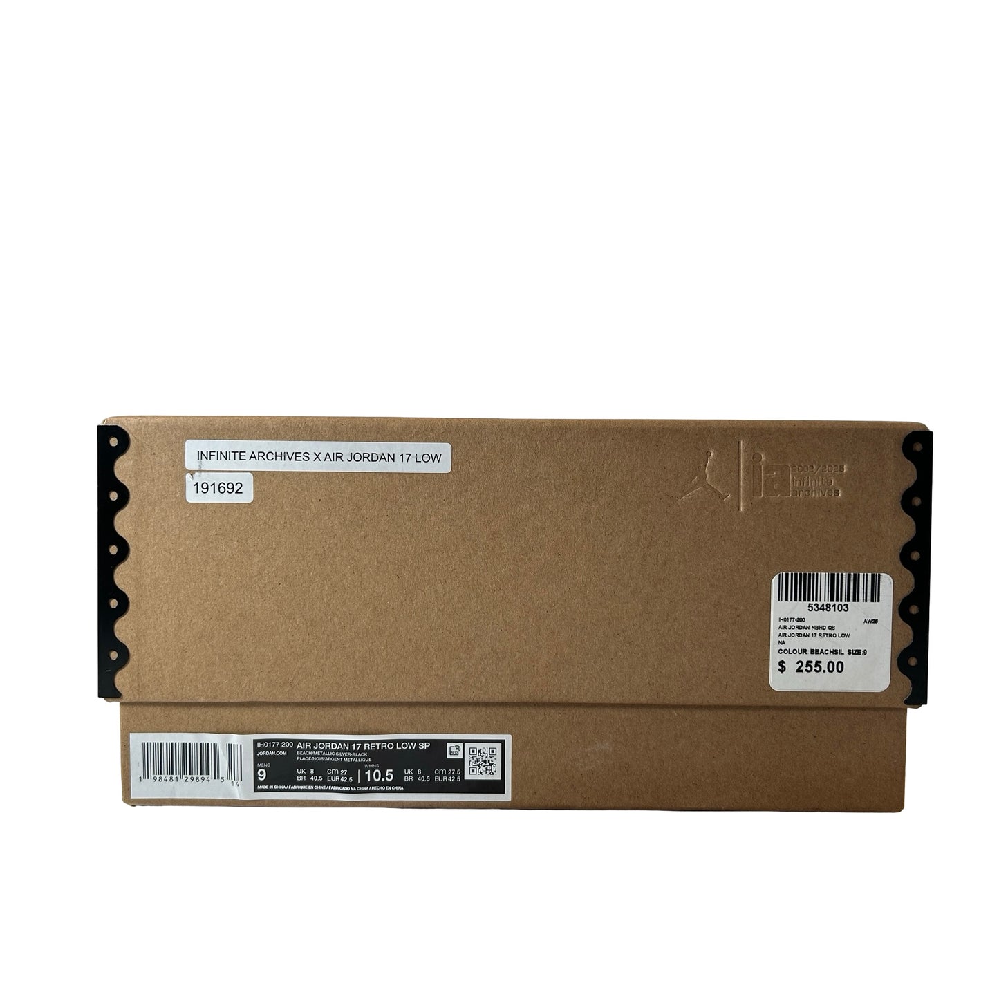 IH0177 200 Jordan 17 Retro Low SP Infinite Archives [USED] - 9 M (Used)
