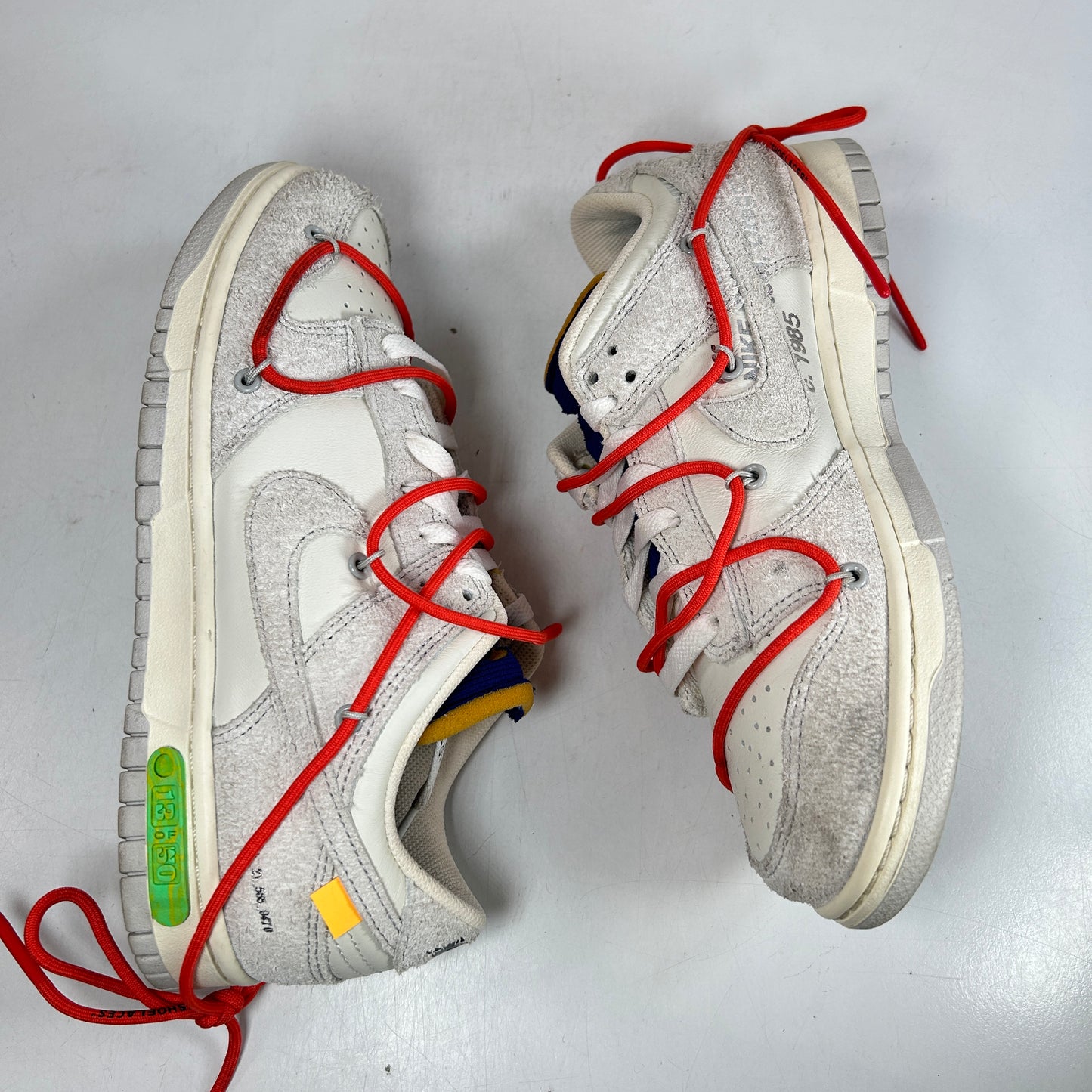 DJ0950 110 Nike Dunk Low Off-White Lot 13 - 7.5 M (Used)