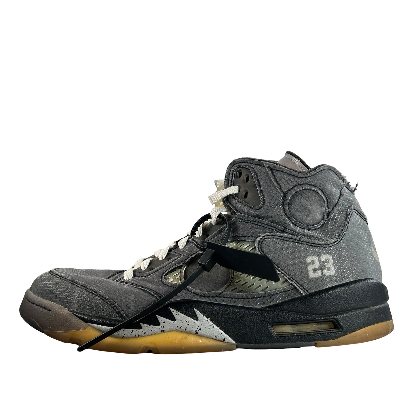 CT8480 001 Jordan 5 Off-White Black [USED] - 12.5 M (Used)