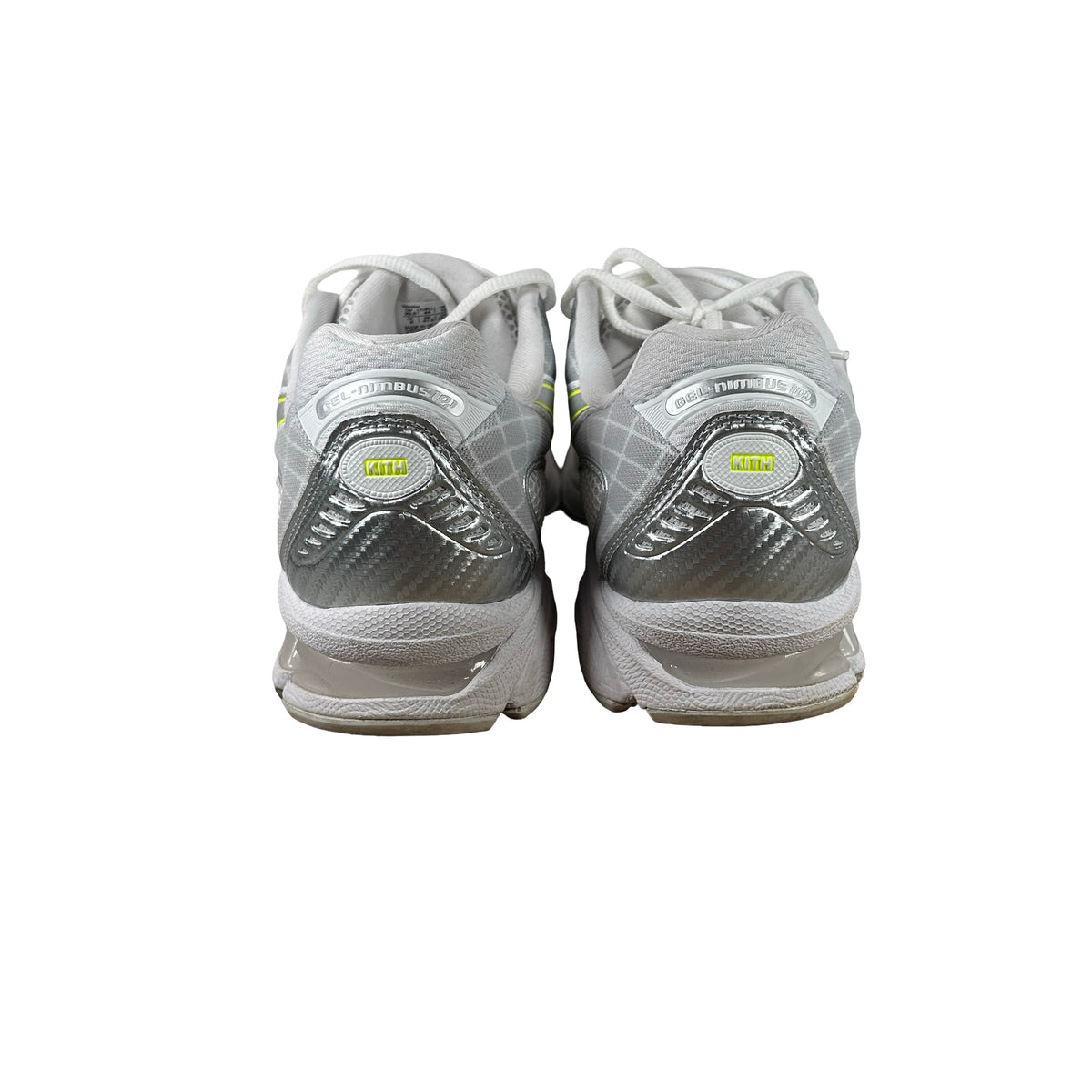 1203A844 100 ASICS Gel-Nimbus 10.1 Kith White Pure Silver [USED] - 10 M (Used)