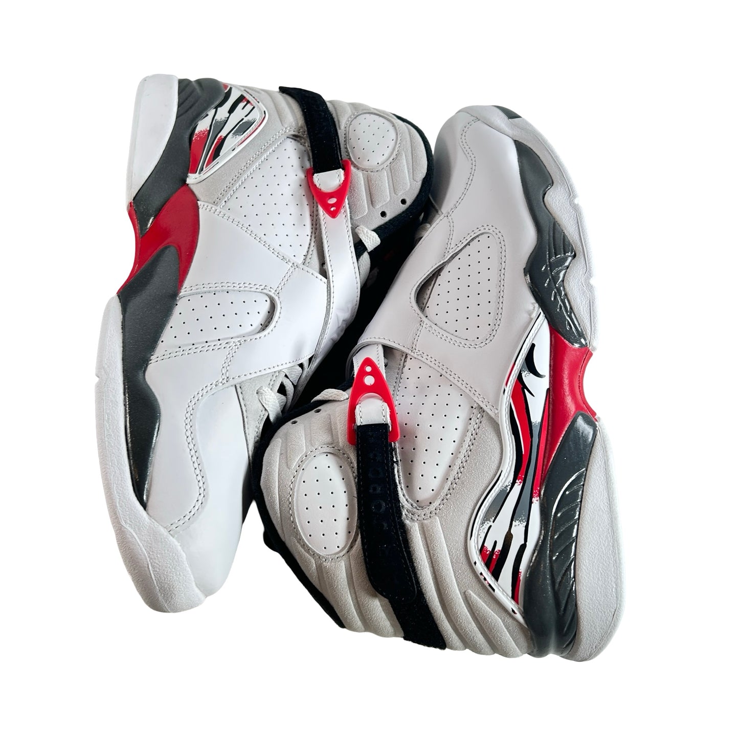 305381 100 Jordan 8 Retro White True Red (2025) [USED] - 10.5 M (Used5)