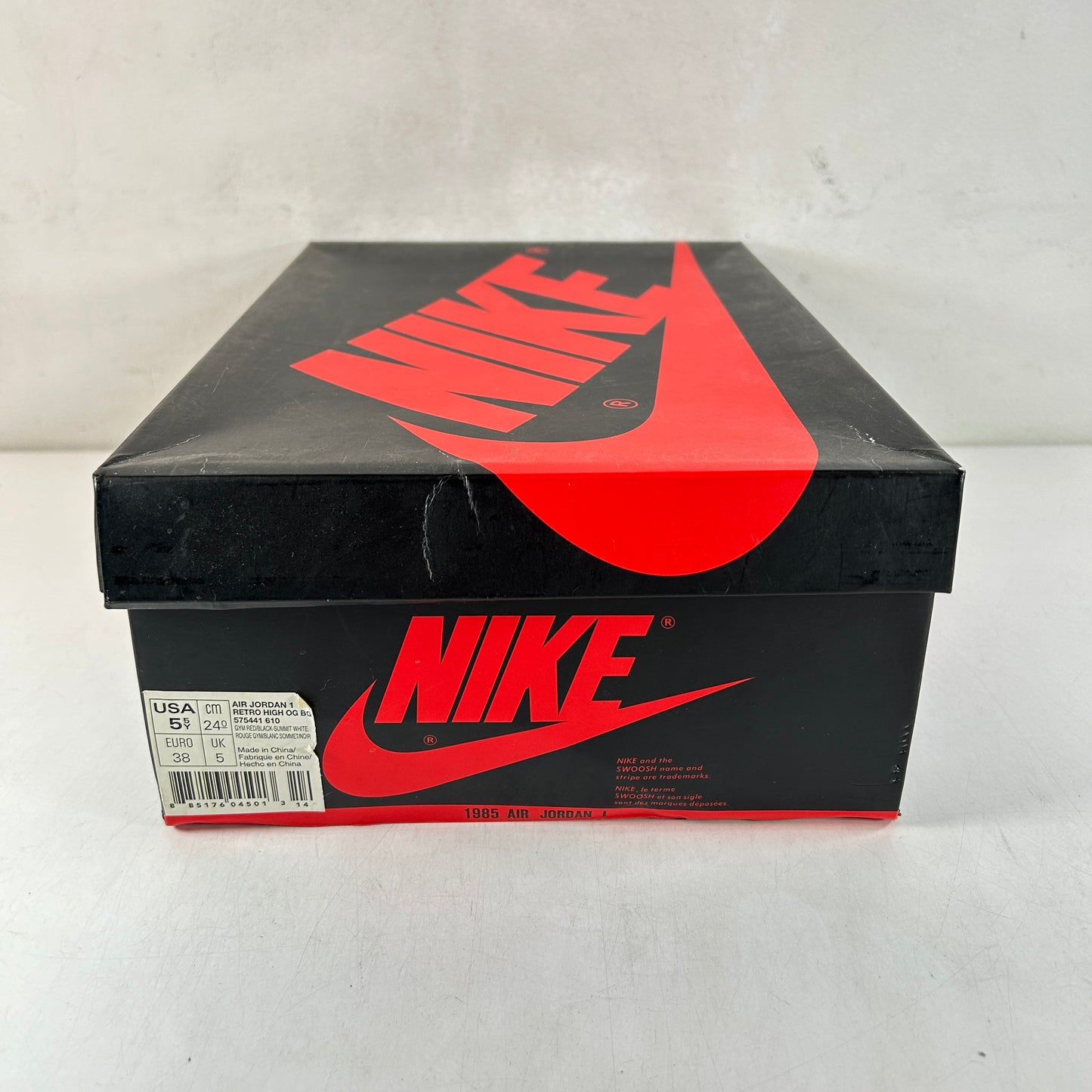 575441 610 Jordan 1 Retro High Bred Toe (GS) [USED] - 5.5 Y (Used)