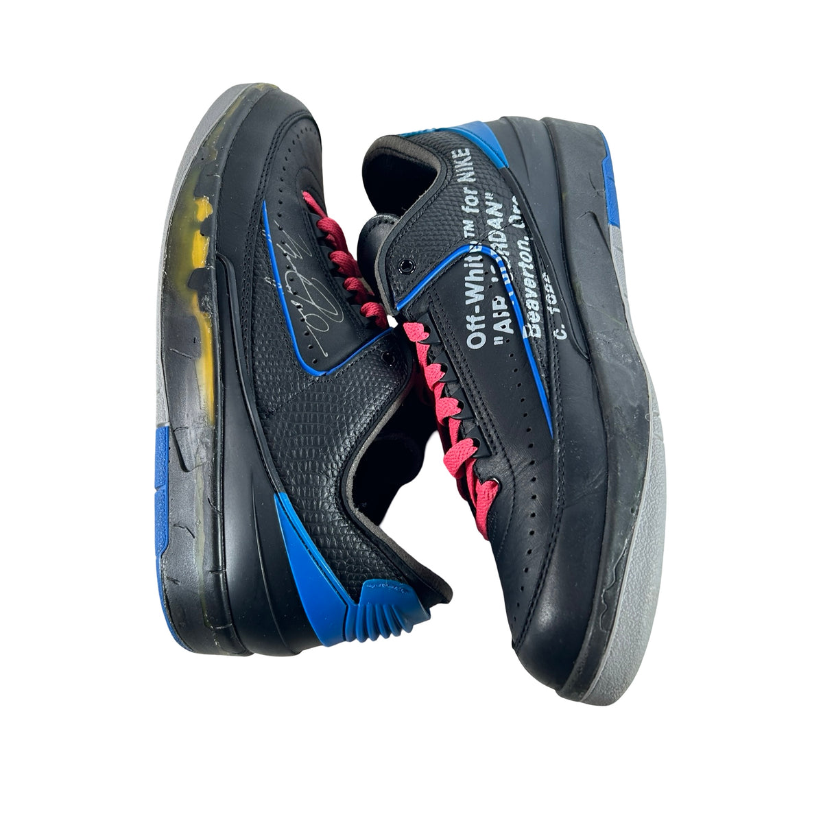 DJ4375 004 Jordan 2 Retro Low SP Off-White Black Blue [USED] - 9 M (Used4)