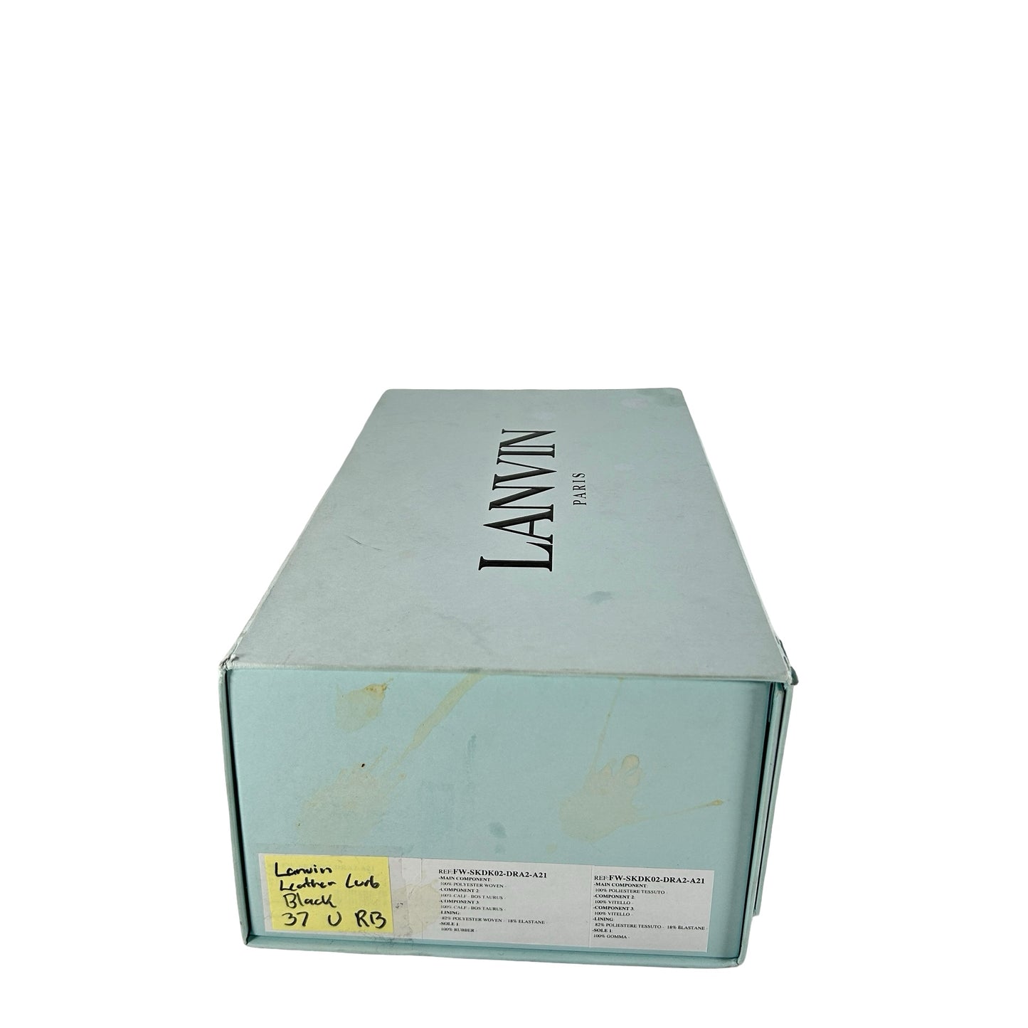 FM SKRK11 DRAG A2010 Lanvin Leather Curb Black [USED] - EU 37 (Used) (Replace Box)