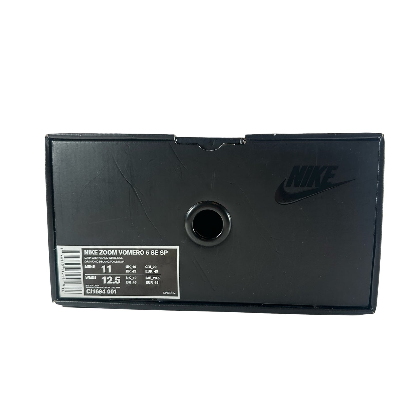 CI1694 001 Nike Zoom Vomero 5 SE SP Dark Grey Black White [USED] - 11 M (Used)