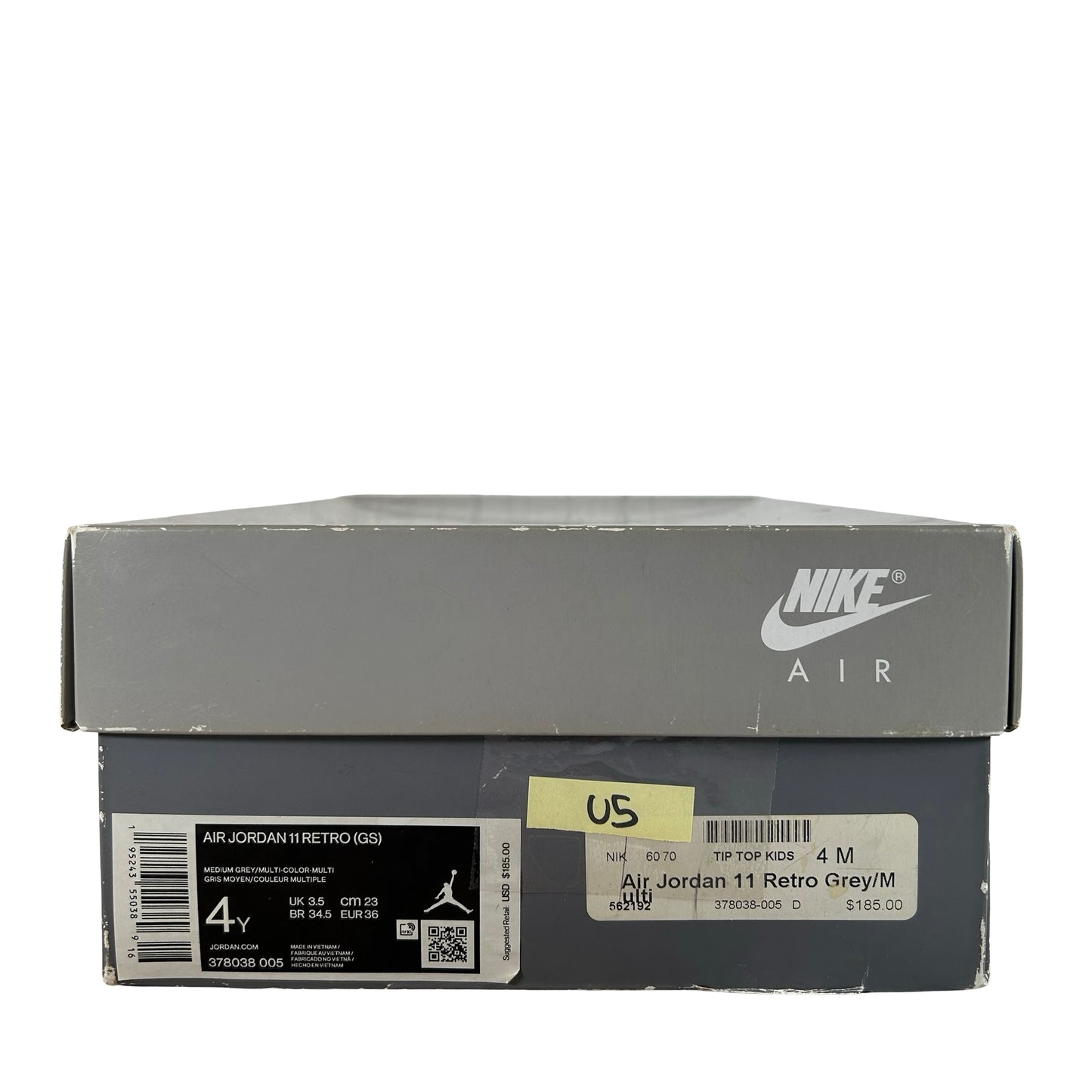 378038 005 Jordan 11 Cool Grey (2021) GS [USED] - 4 Y (Used5)