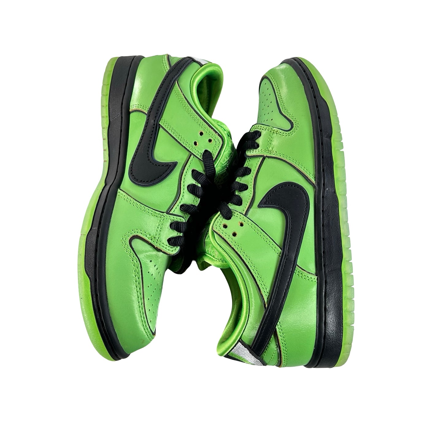 FZ8319 300 Nike SB Dunk Low The Powerpuff Girls Buttercup [USED] - 6 M (Used) (No Box)