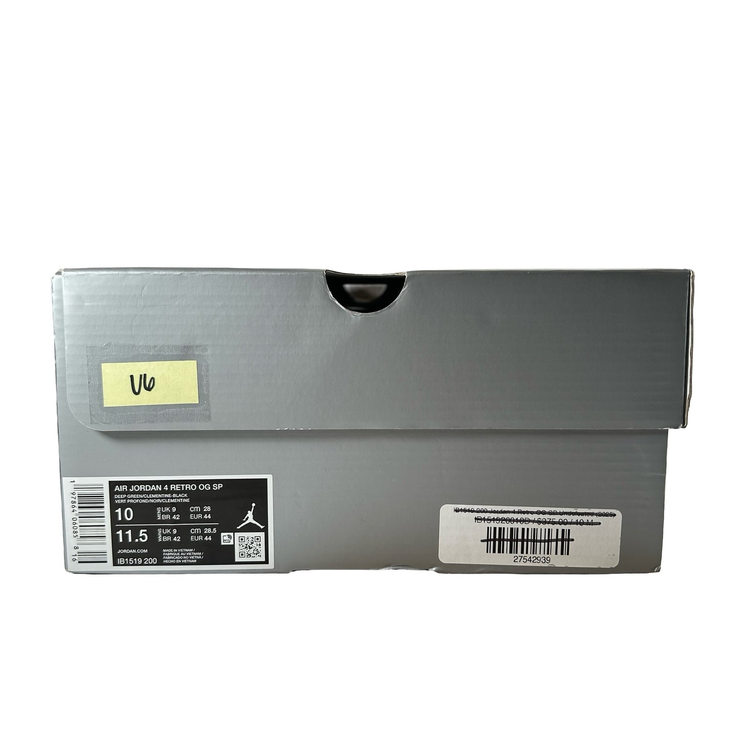 IB1519 200 Jordan 4 Retro OG SP Undefeated (2025) [USED] - 10 M (Used6)