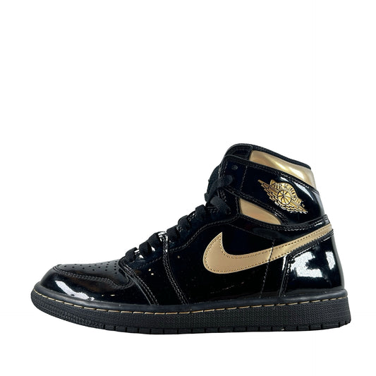 555088 032 Jordan 1 Black/Gold [USED] - 8 M (Used) (No Box)