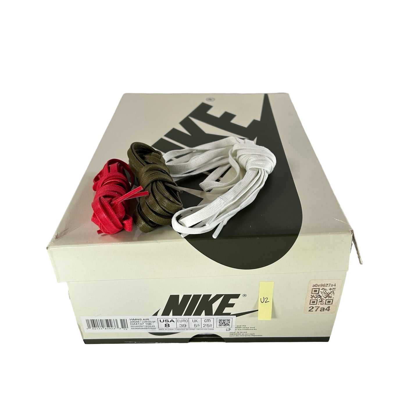 DZ4137 106 Jordan 1 Retro Low OG SP Travis Scott Olive (W) [USED] - 8 W (Used2)