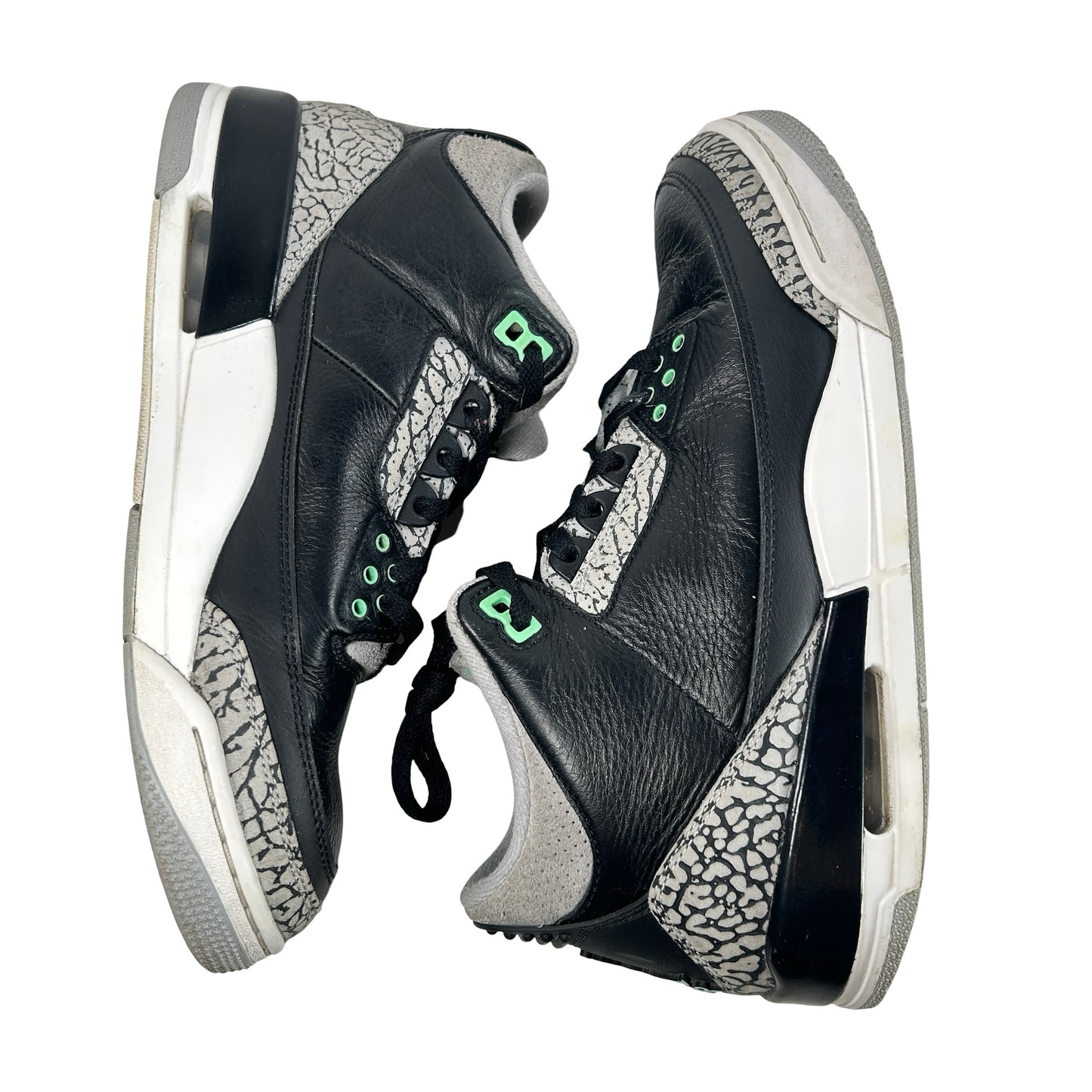 CT8532 031 Jordan 3 Retro Green Glow [USED] - 9.5 M (Used) (Replace Box)