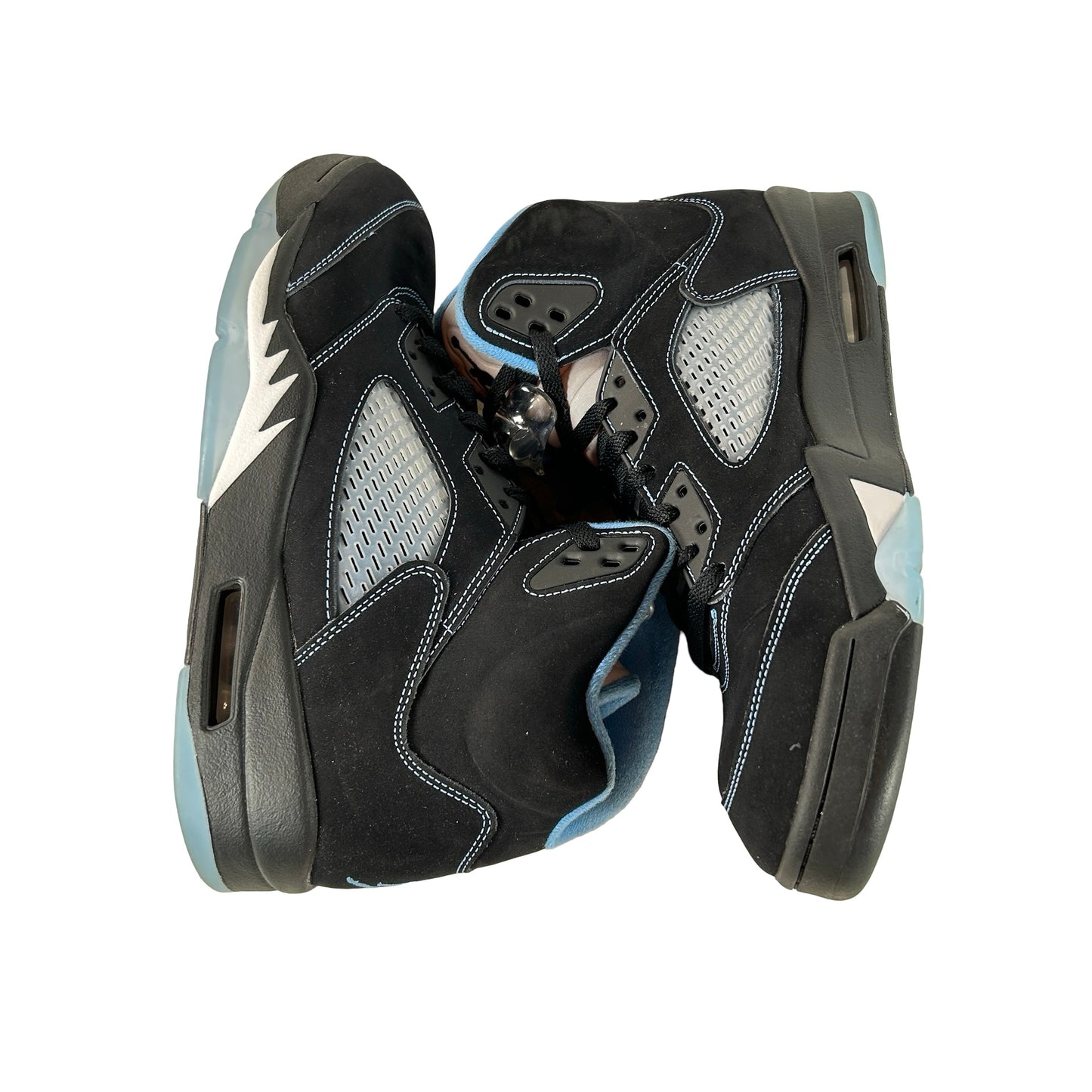 DD0587 008 Jordan 5 Retro Black University Blue (2026) [USED] - 10 M (Used)