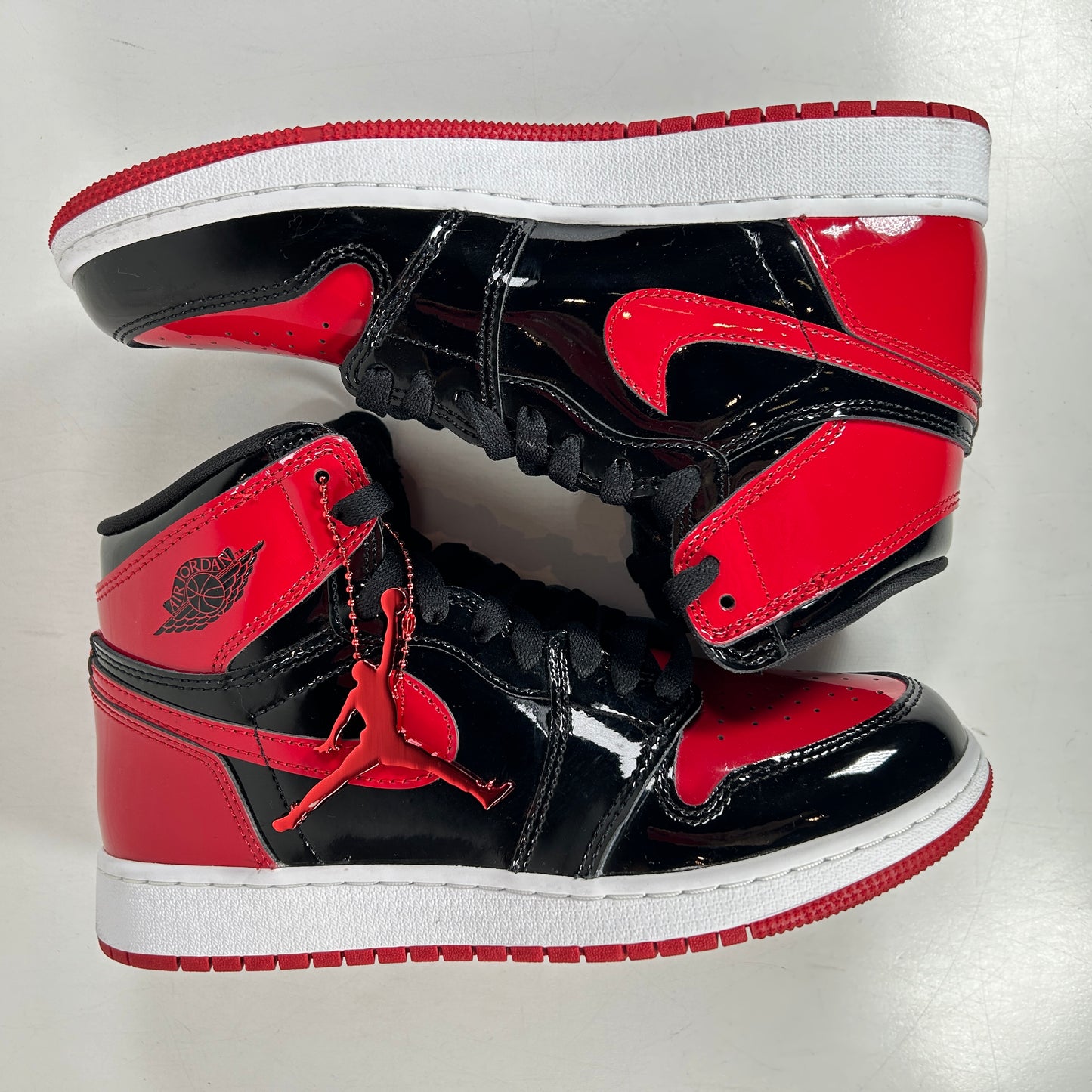 575441 063 Jordan 1 Retro High OG Patent Bred (GS) [USED] - 6 Y (Used)