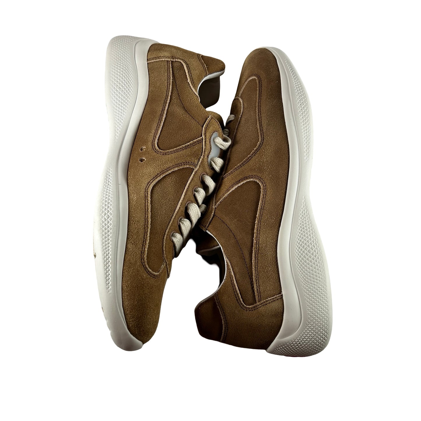 4E3400 Z50 F0401 Prada America's Cup Brown Suede