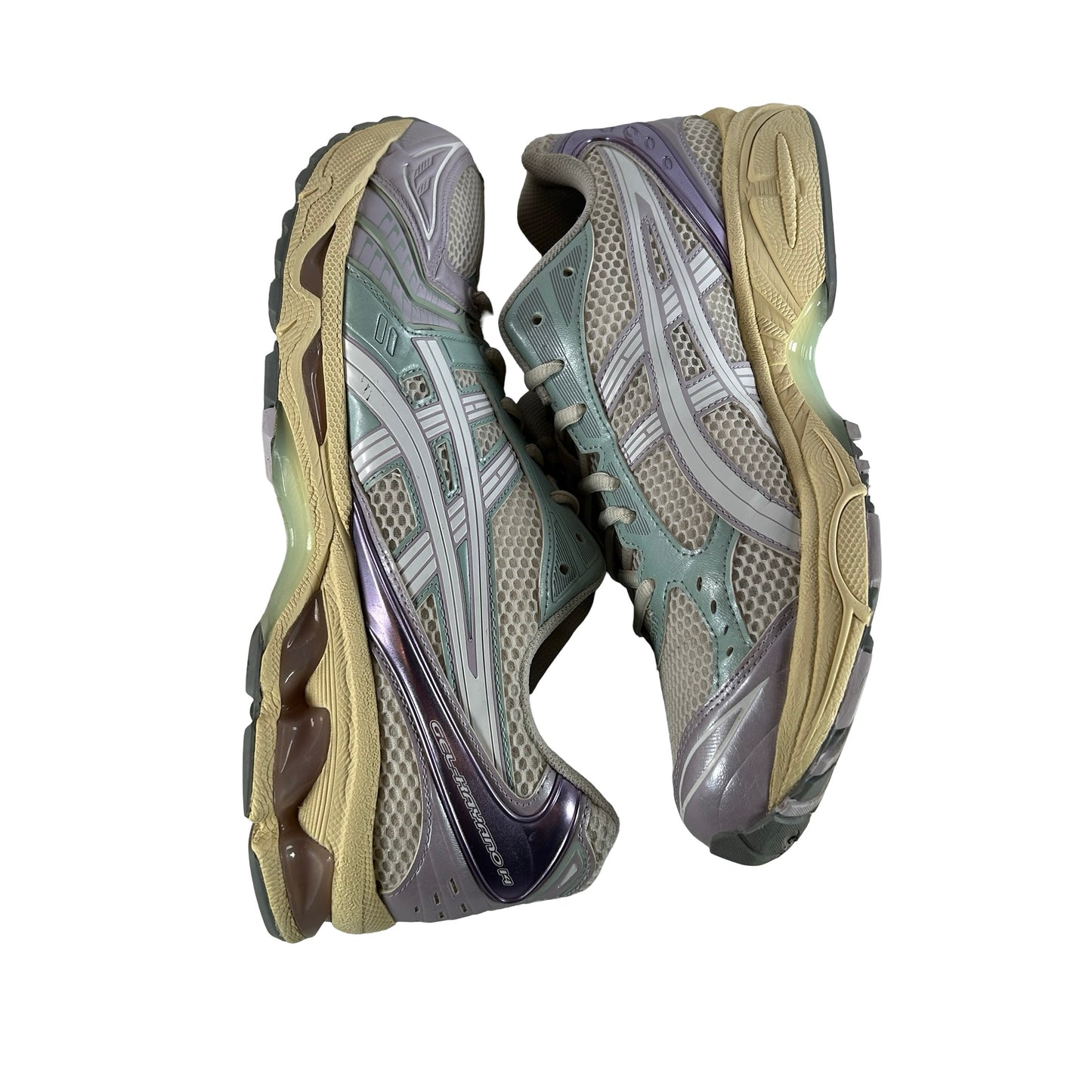 1203A537 105 ASICS Gel-Kayano 14 Cream Dusk Violet [USED] - 10.5 M (Used)