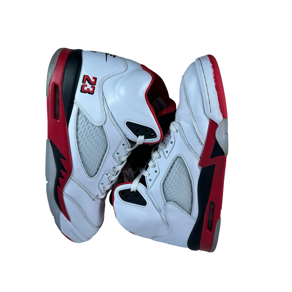 HQ7978 101 Jordan 5 Retro Fire Red Black Tongue (2025) [USED] - 12 M (Used10)