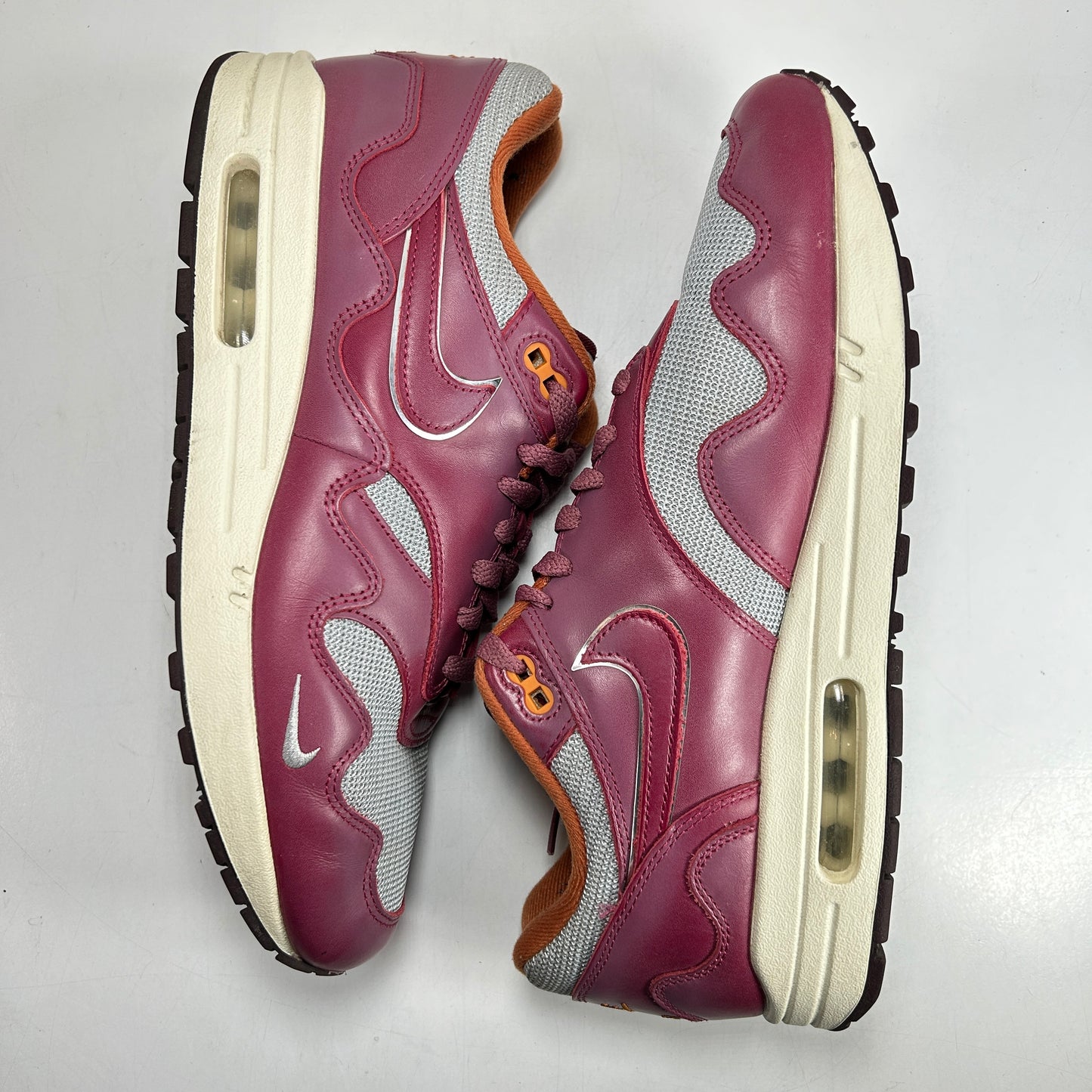 DO9549 001 Nike Air Max 1 Patta Waves Rush Maroon  [USED] - 11 M (Used) (No Box)