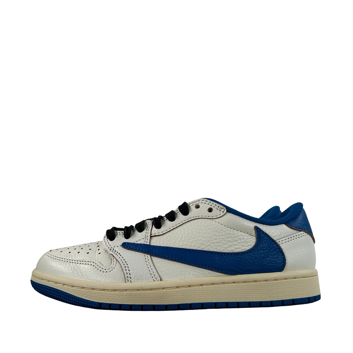 DM7866 104 Jordan 1 Retro Low OG SP Fragment x Travis Scott Sail Military Blue [USED] - 5.5 M (Used)