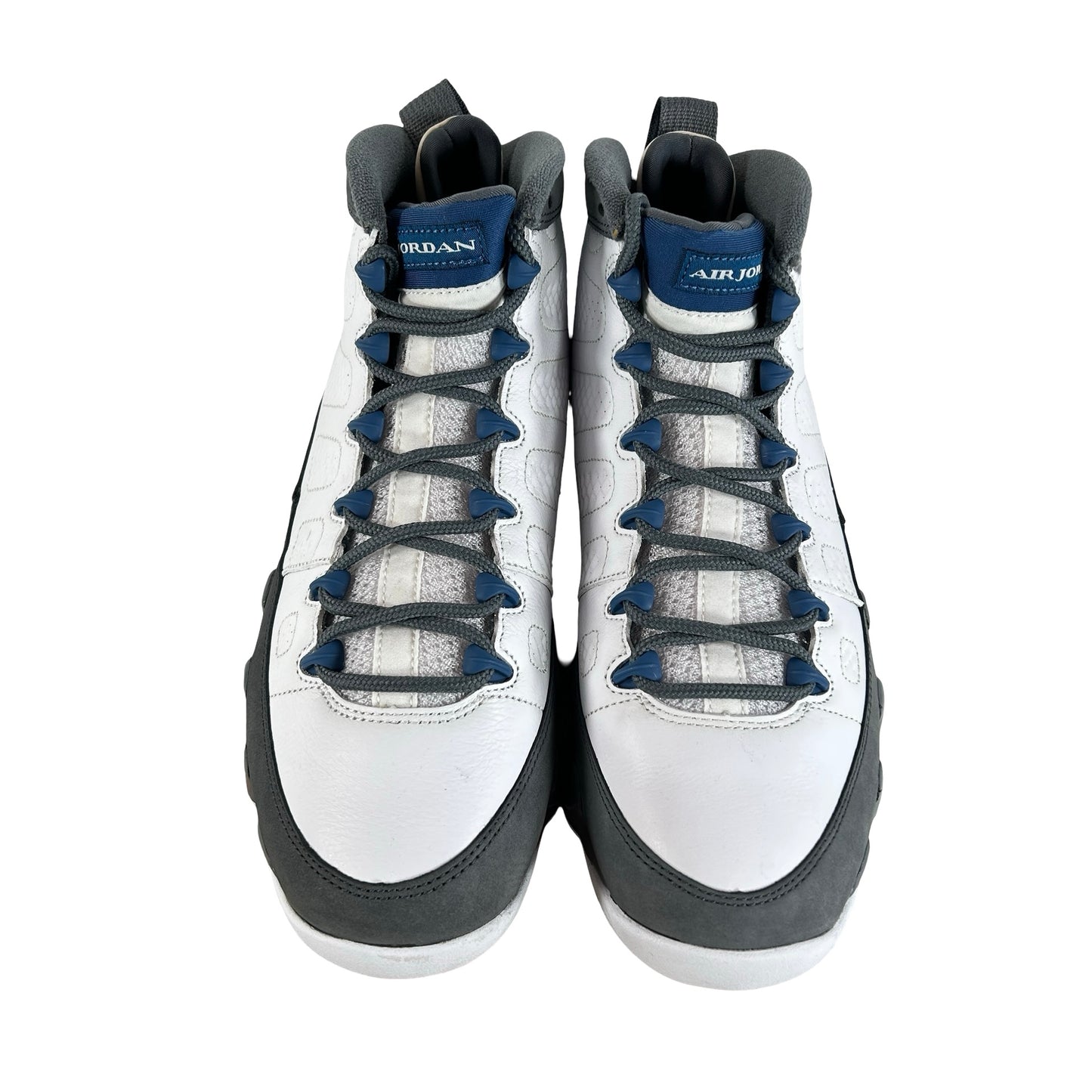 HV4794 100 Jordan 9 Retro Flint Grey French Blue (2026) [USED] - 8.5 M (Used) (No Box)