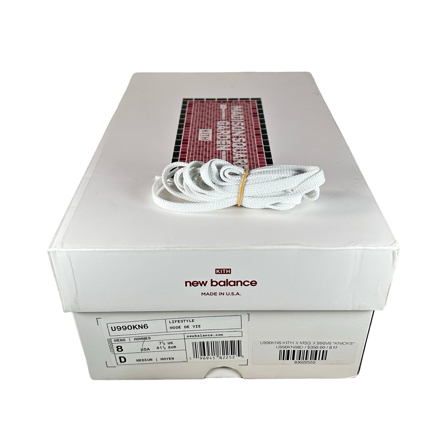 U990KN6 New Balance 990v6 MiUSA Ronnie Fieg Madison Square Garden Sandrift [USED] - 8 M (Used)